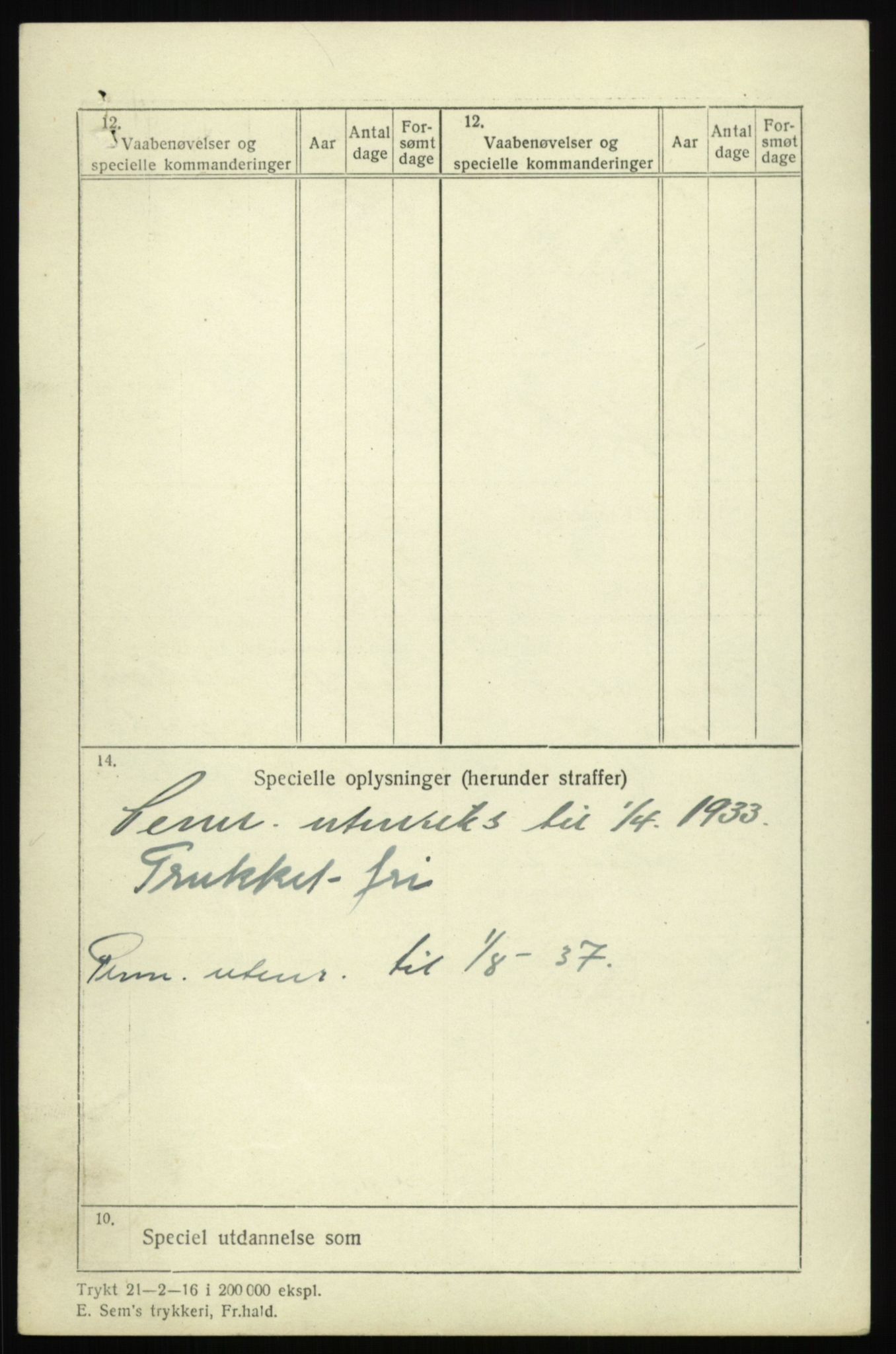 Forsvaret, Troms infanteriregiment nr. 16, AV/RA-RAFA-3146/P/Pa/L0017: Rulleblad for regimentets menige mannskaper, årsklasse 1933, 1933, p. 1336