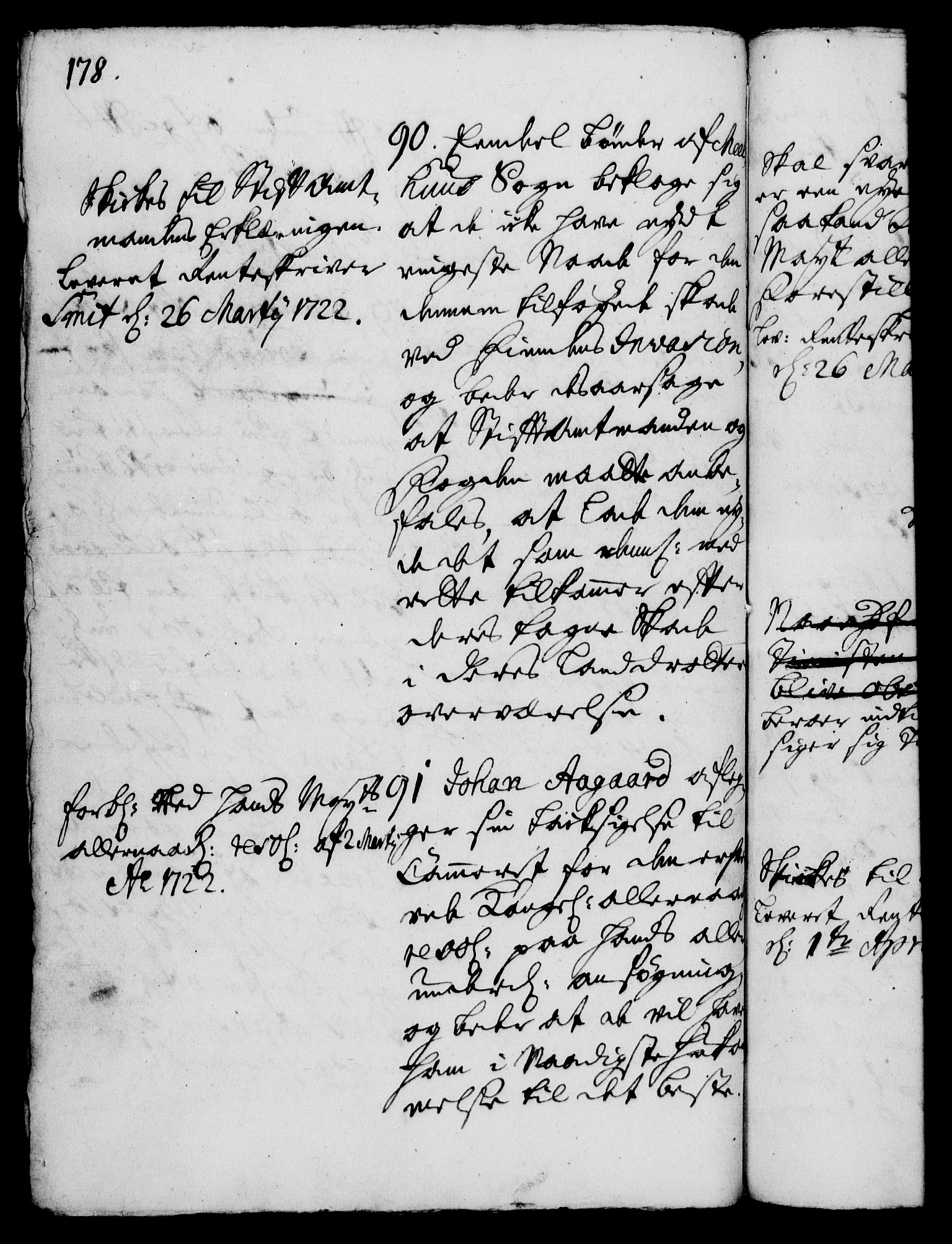 Rentekammeret, Kammerkanselliet, RA/EA-3111/G/Gh/Gha/L0005: Norsk ekstraktmemorialprotokoll (merket RK 53.50), 1721-1723, p. 178