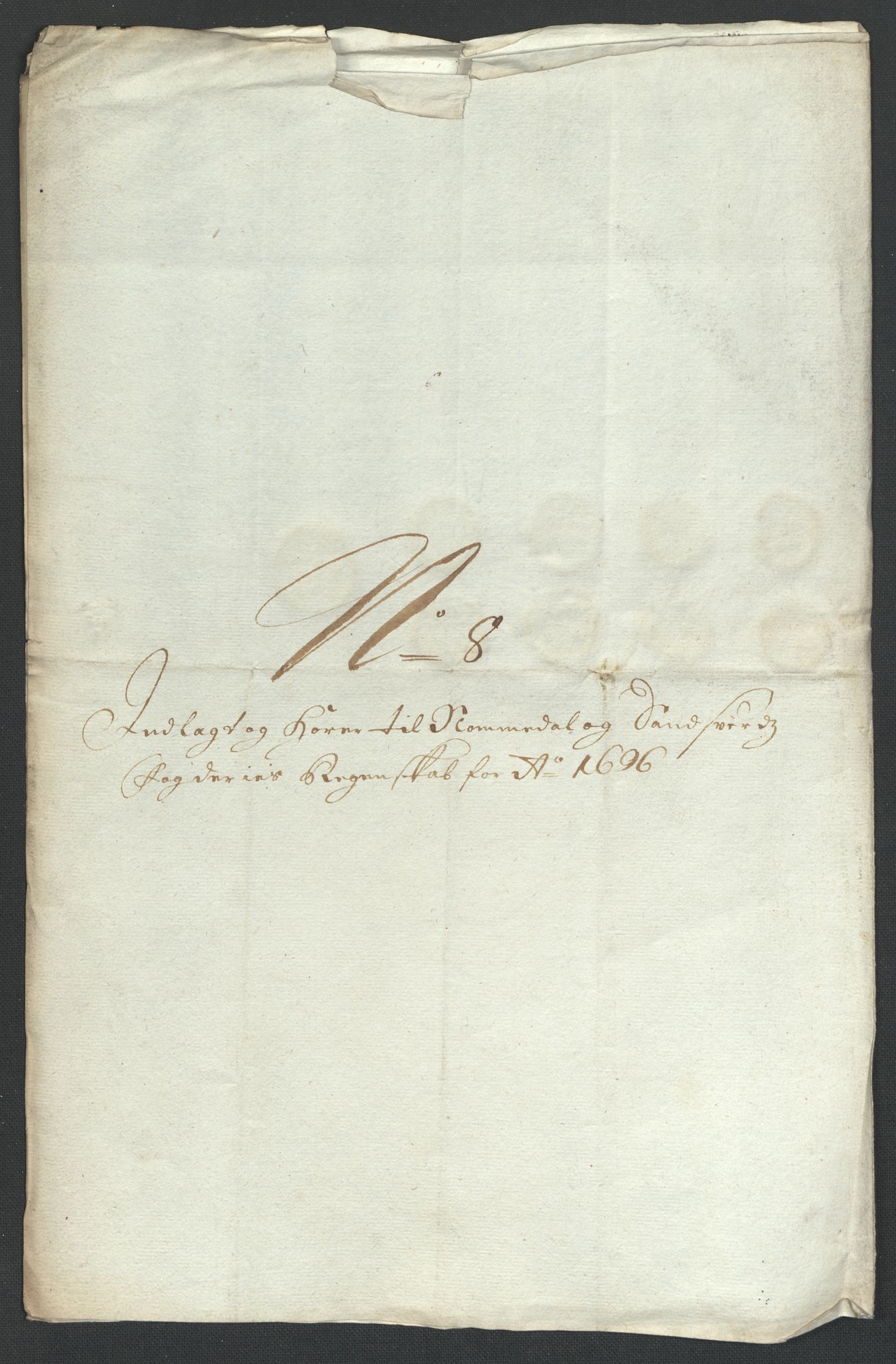 Rentekammeret inntil 1814, Reviderte regnskaper, Fogderegnskap, RA/EA-4092/R24/L1576: Fogderegnskap Numedal og Sandsvær, 1696-1697, p. 338