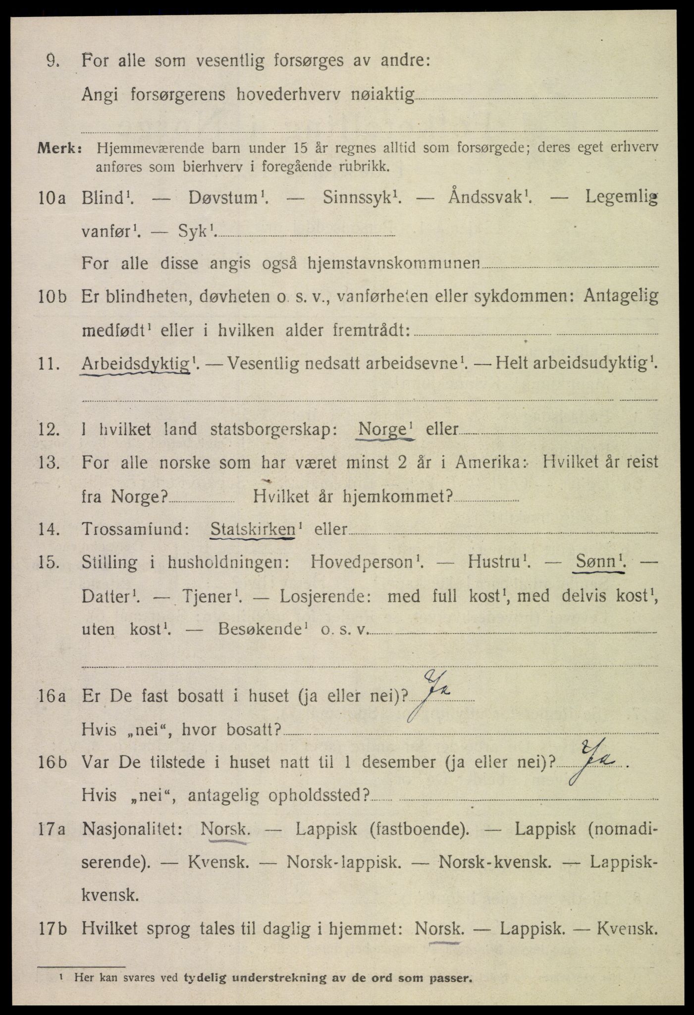 SAT, 1920 census for Inderøy, 1920, p. 5082