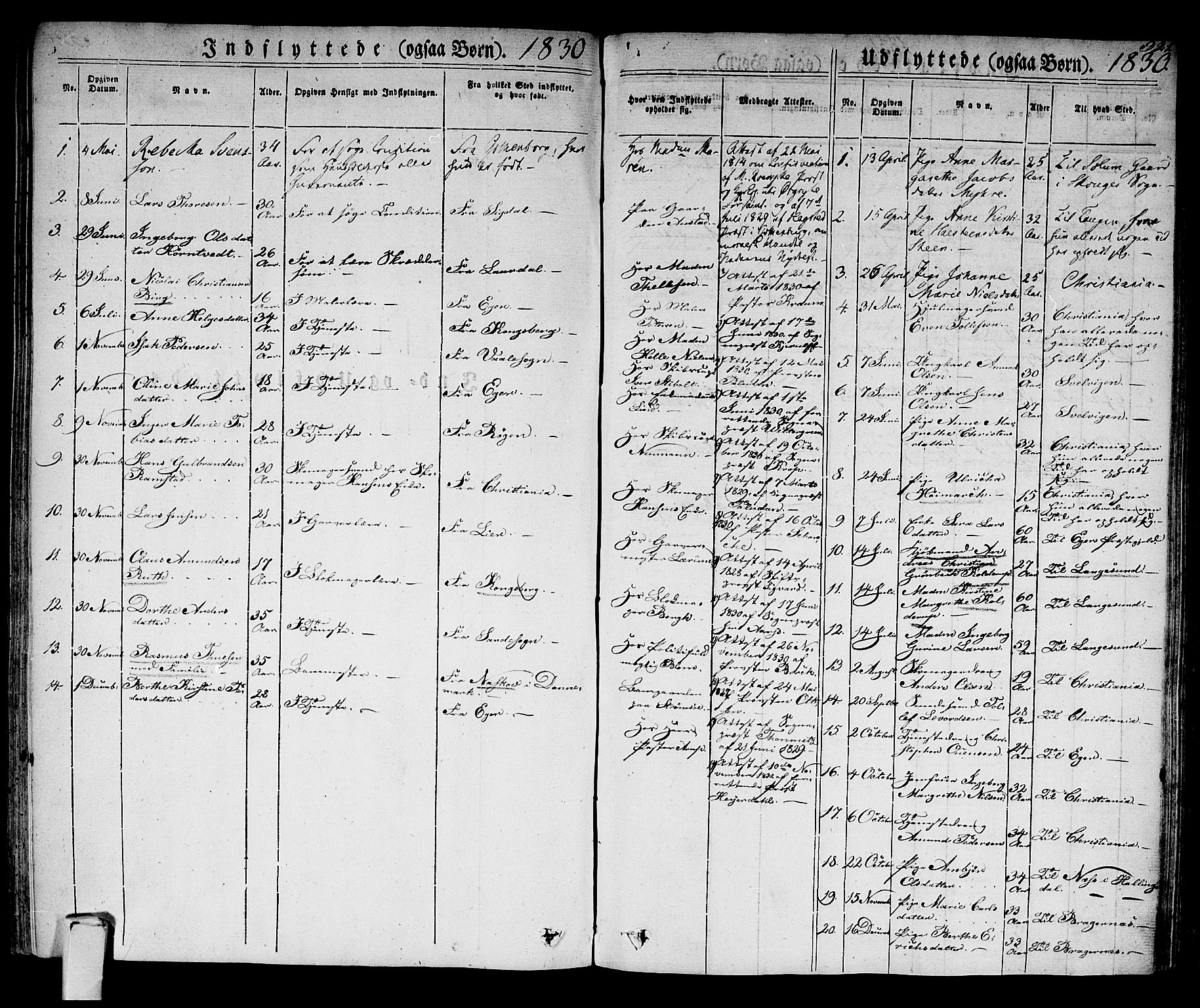 Strømsø kirkebøker, AV/SAKO-A-246/F/Fa/L0012: Parish register (official) no. I 12, 1830-1847, p. 321