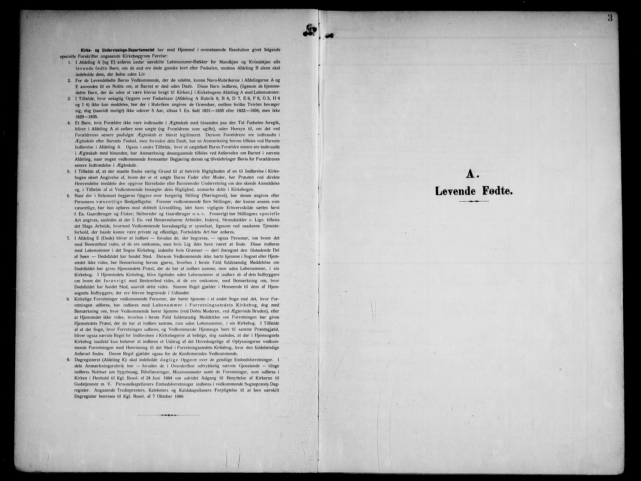 Tjølling kirkebøker, SAKO/A-60/F/Fa/L0010: Parish register (official) no. 10, 1906-1923, p. 3