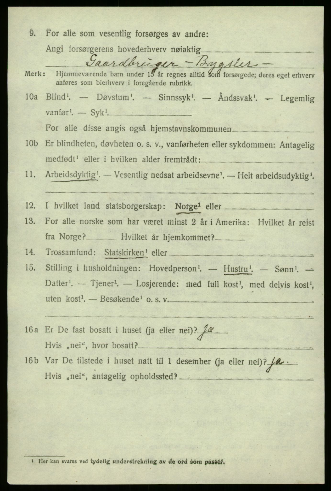 SAB, 1920 census for Sogndal, 1920, p. 7948