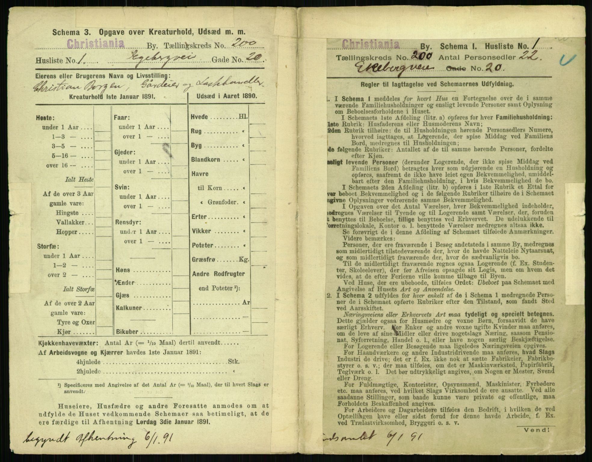 RA, 1891 census for 0301 Kristiania, 1891, p. 120231