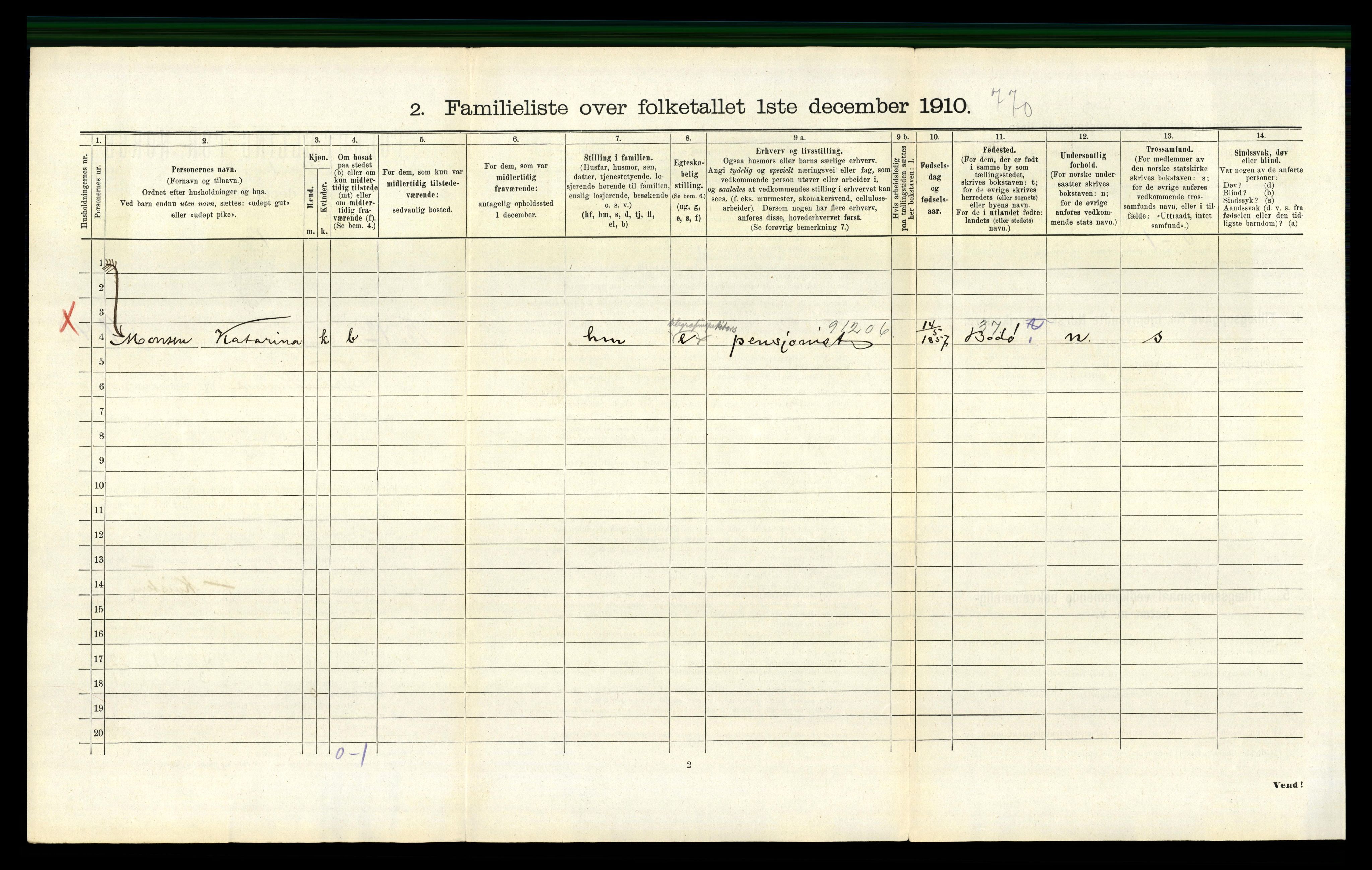 RA, 1910 census for Trondheim, 1910, p. 1402