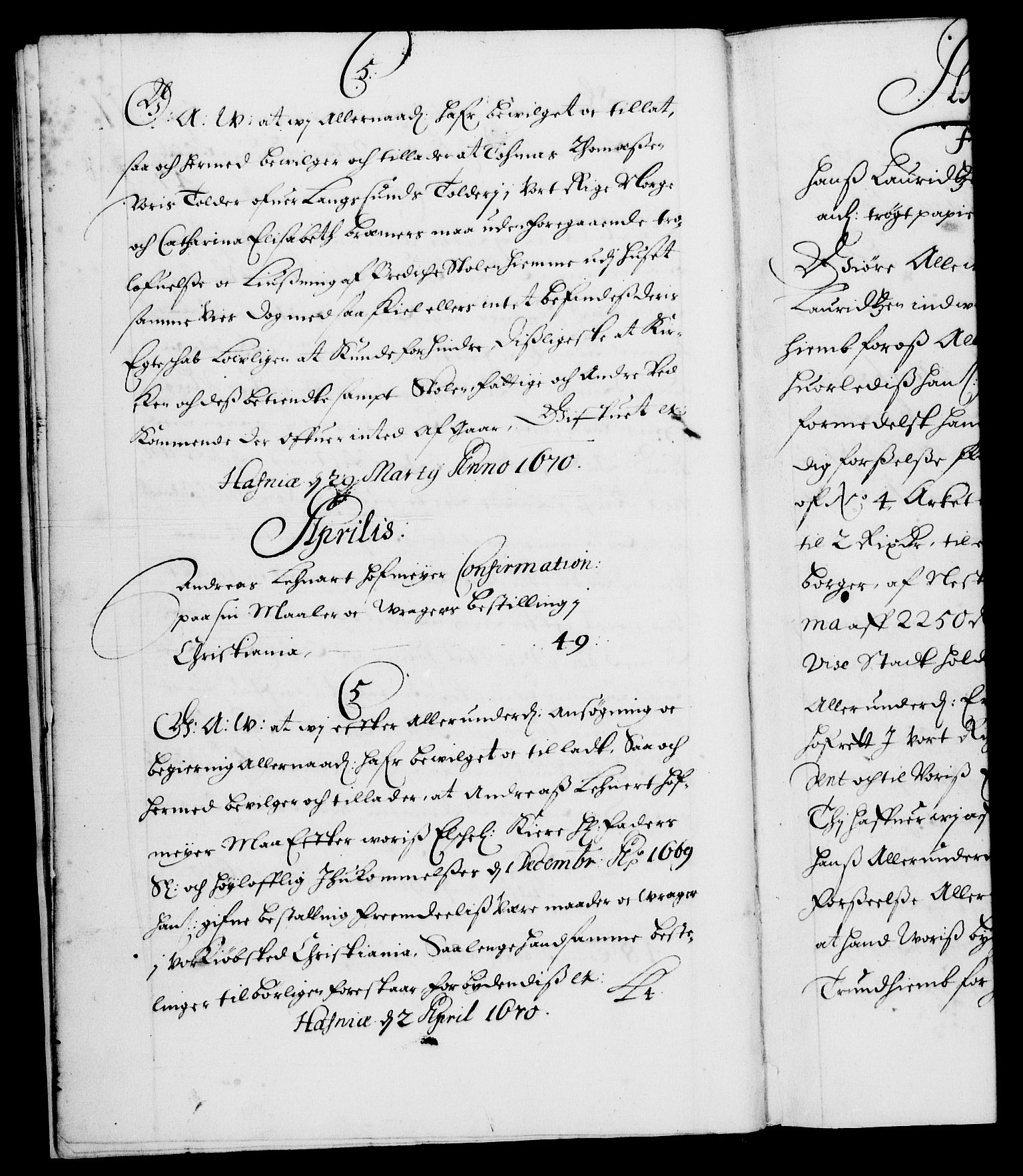 Danske Kanselli 1572-1799, RA/EA-3023/F/Fc/Fca/Fcaa/L0011: Norske registre (mikrofilm), 1670-1673, p. 11b