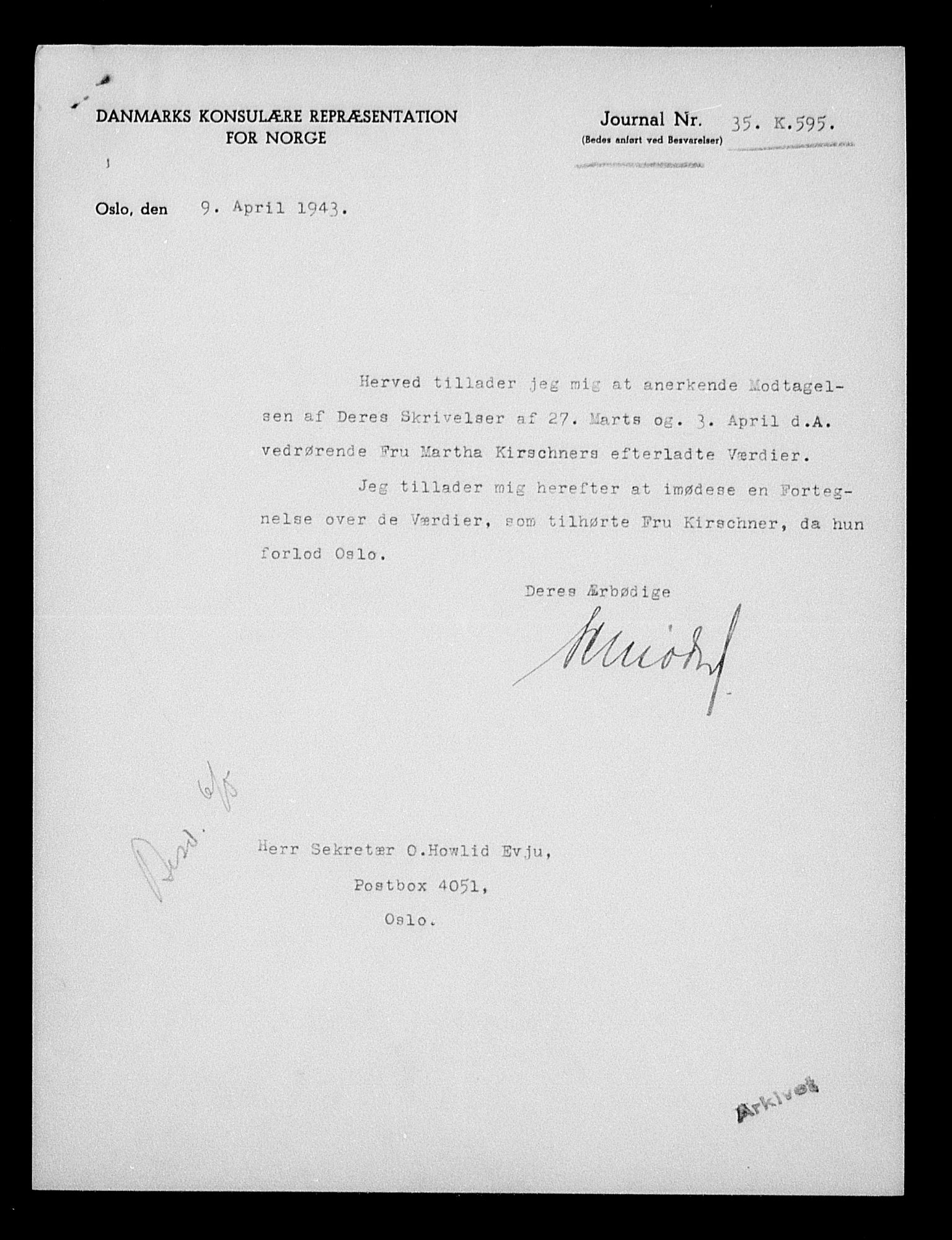 Justisdepartementet, Tilbakeføringskontoret for inndratte formuer, AV/RA-S-1564/H/Hc/Hcc/L0951: --, 1945-1947, p. 432