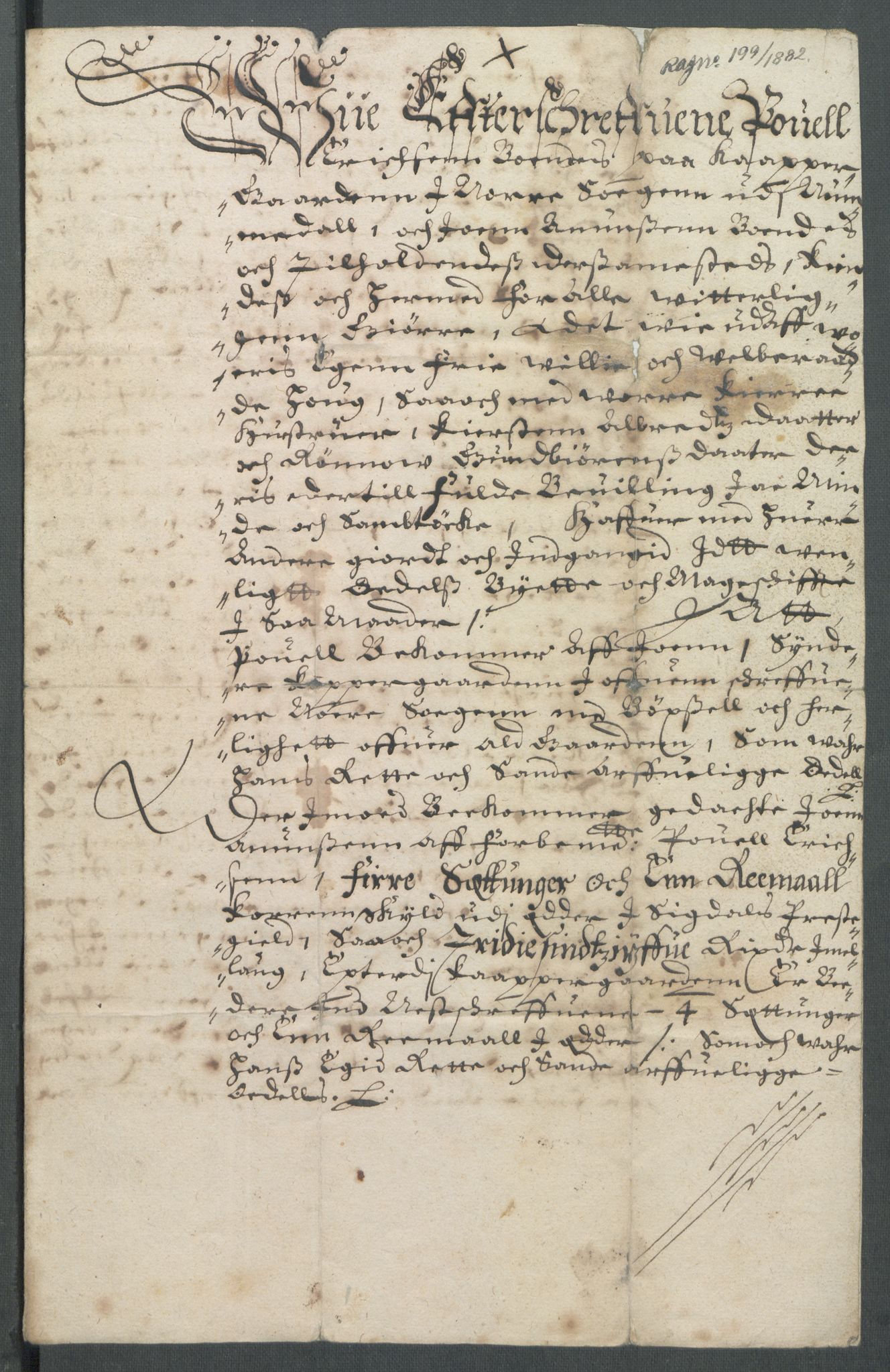 Riksarkivets diplomsamling, AV/RA-EA-5965/F02/L0163: Dokumenter, 1650, p. 31