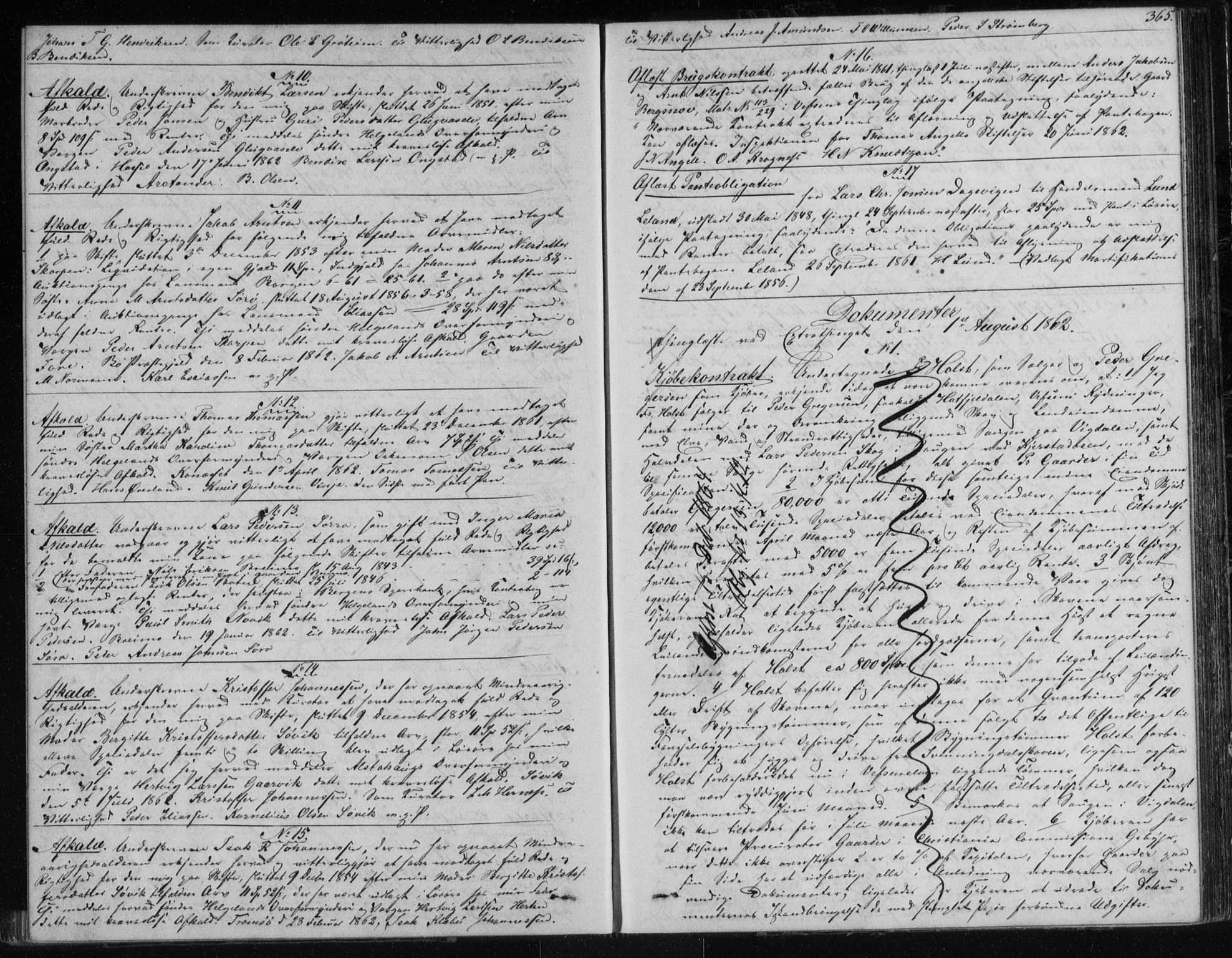 Søndre Helgeland sorenskriveri, AV/SAT-A-4575/1/2/2C/L0001: Mortgage book no. 12, 1860-1864, p. 365