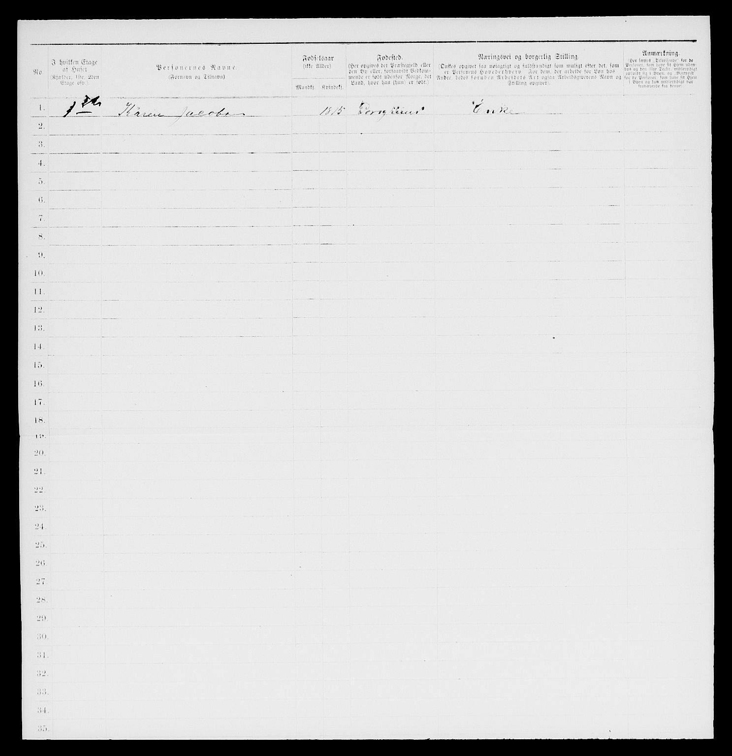 SAKO, 1885 census for 0805 Porsgrunn, 1885, p. 79