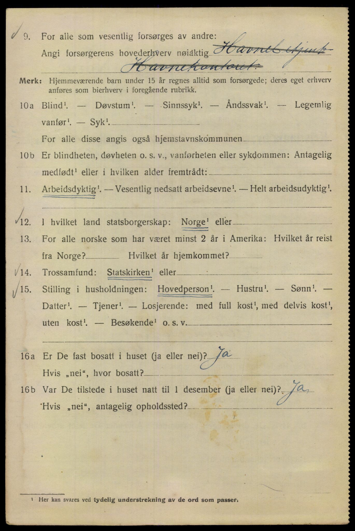 SAO, 1920 census for Kristiania, 1920, p. 237564