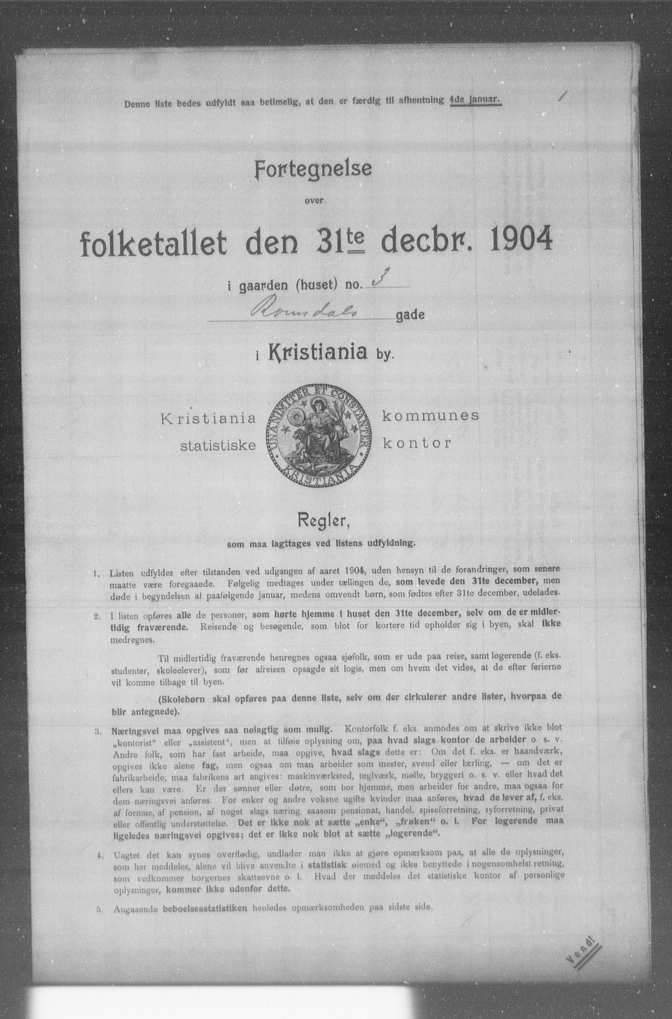 OBA, Municipal Census 1904 for Kristiania, 1904, p. 16037