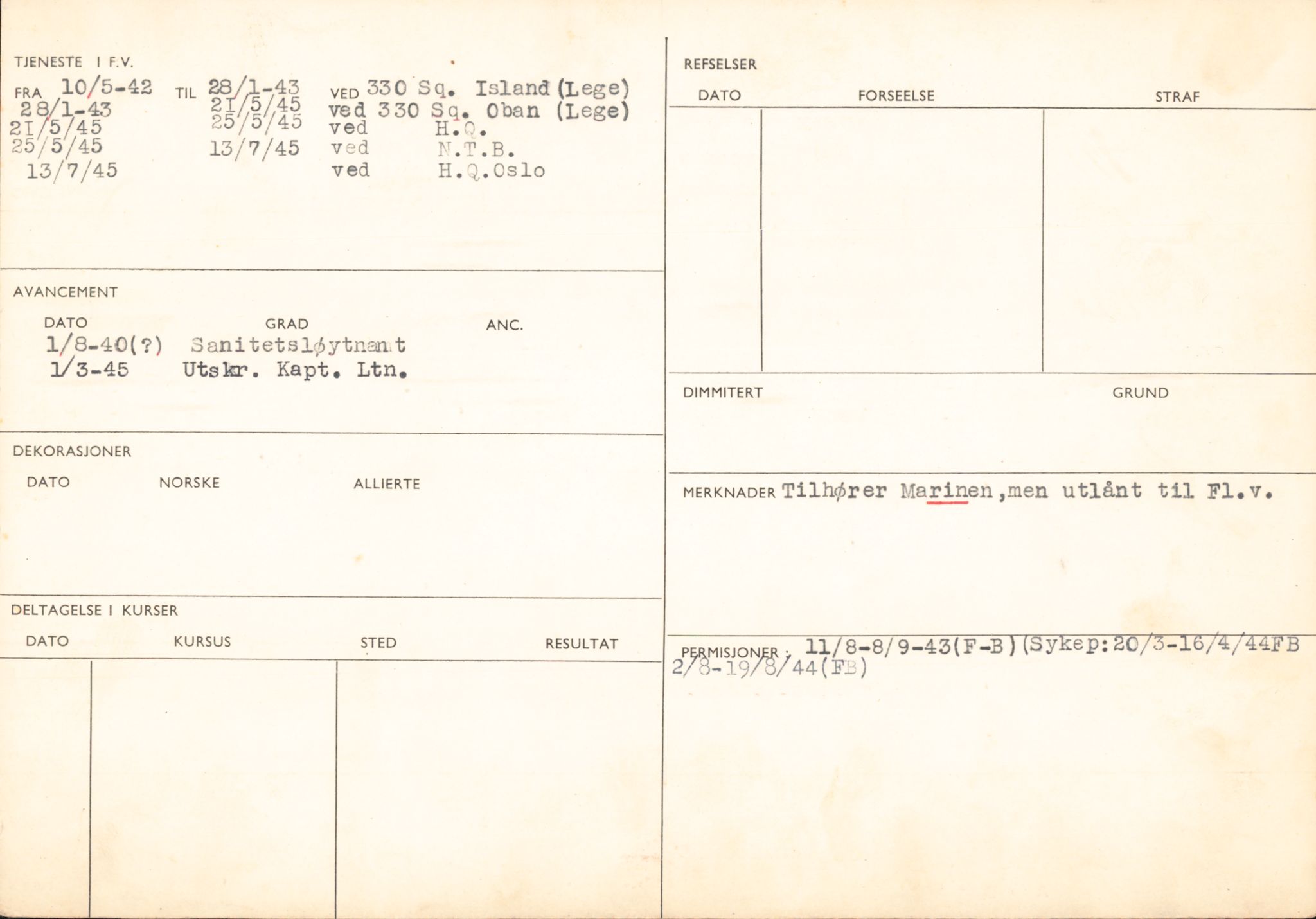 Forsvaret, Forsvarets overkommando/Luftforsvarsstaben, AV/RA-RAFA-4079/P/Pa/L0029: Personellpapirer, 1912, p. 407