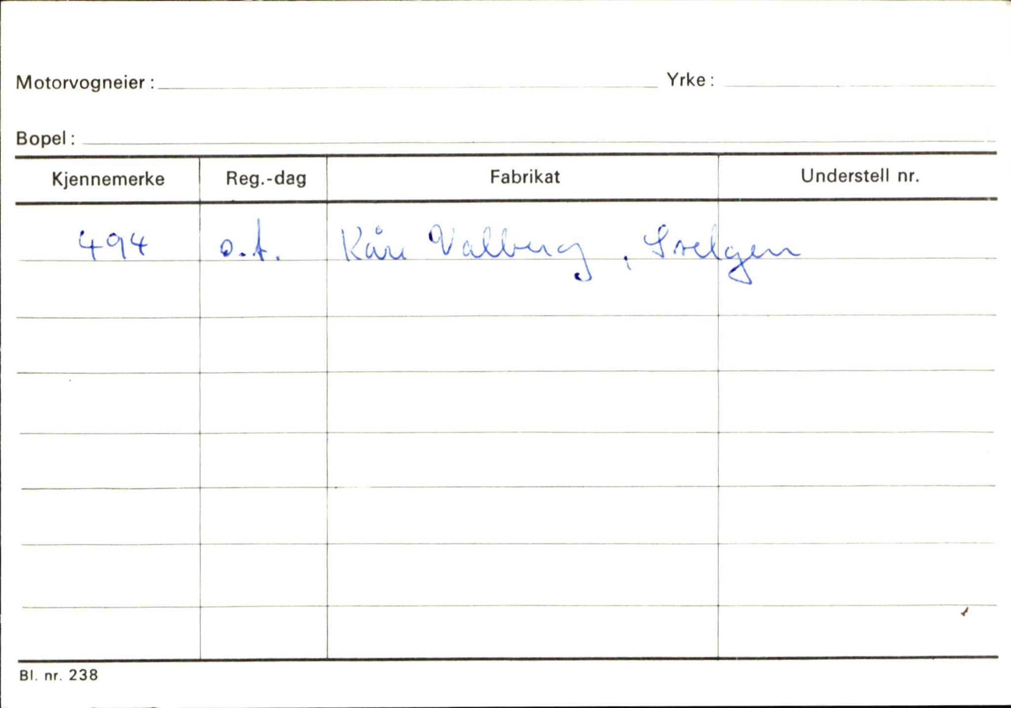 Statens vegvesen, Sogn og Fjordane vegkontor, SAB/A-5301/4/F/L0132: Eigarregister Askvoll A-Å. Balestrand A-Å, 1945-1975, p. 1459