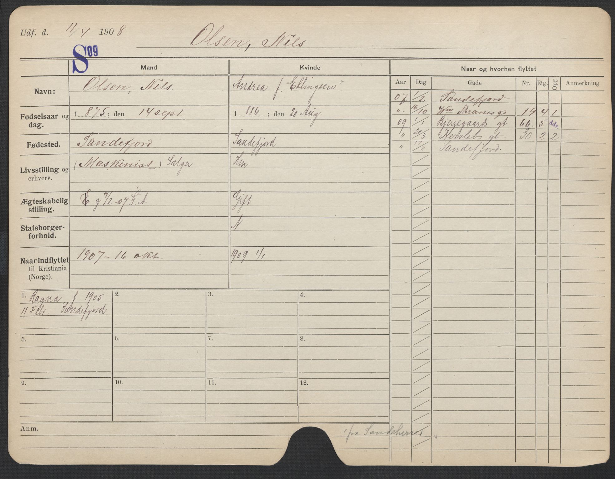 Oslo folkeregister, Registerkort, AV/SAO-A-11715/F/Fa/Fac/L0008: Menn, 1906-1914, p. 1029a