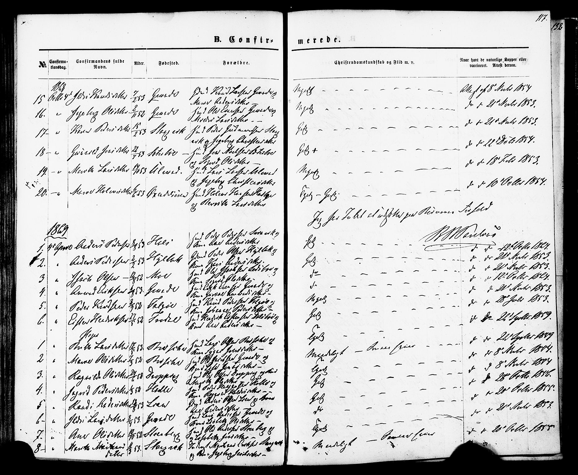 Ministerialprotokoller, klokkerbøker og fødselsregistre - Møre og Romsdal, AV/SAT-A-1454/592/L1027: Parish register (official) no. 592A05, 1865-1878, p. 117