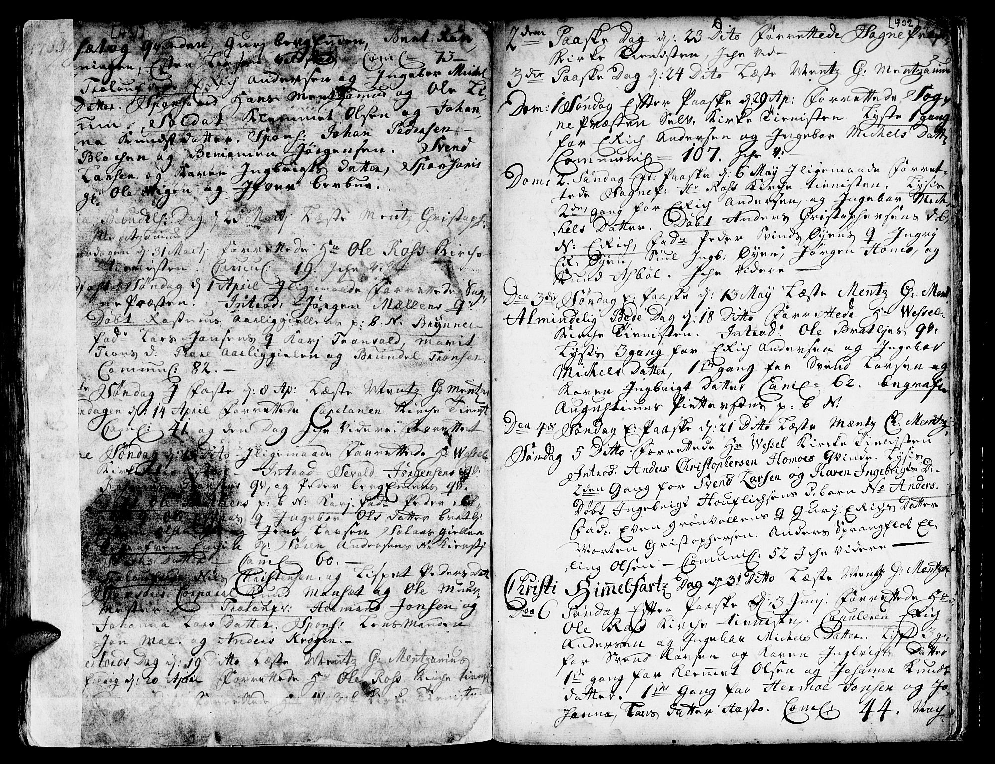 Ministerialprotokoller, klokkerbøker og fødselsregistre - Sør-Trøndelag, SAT/A-1456/671/L0839: Parish register (official) no. 671A01, 1730-1755, p. 431-432