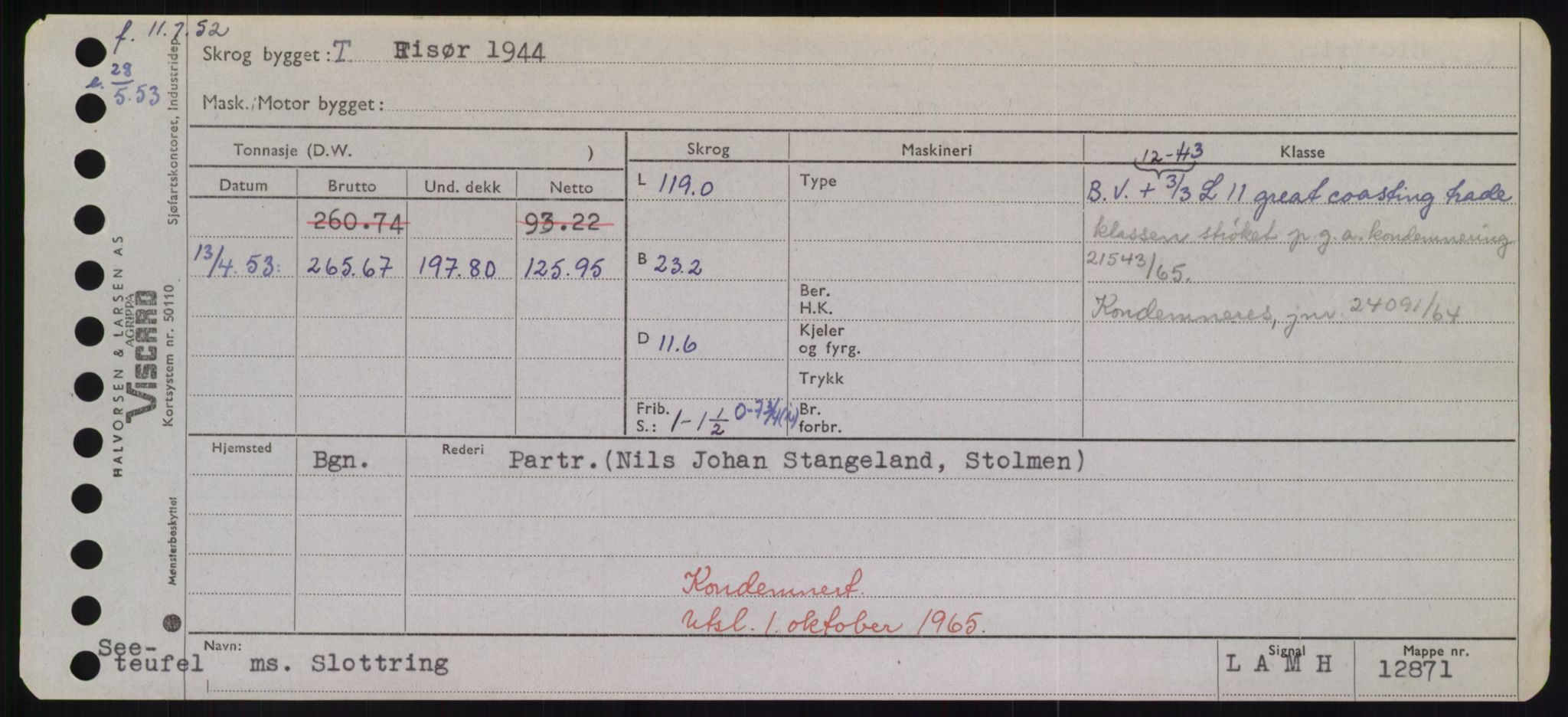 Sjøfartsdirektoratet med forløpere, Skipsmålingen, AV/RA-S-1627/H/Hd/L0034: Fartøy, Sk-Slå, p. 519