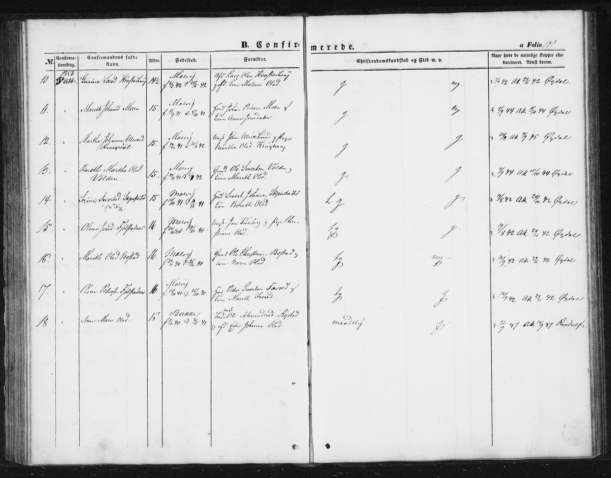 Ministerialprotokoller, klokkerbøker og fødselsregistre - Sør-Trøndelag, SAT/A-1456/616/L0407: Parish register (official) no. 616A04, 1848-1856, p. 100