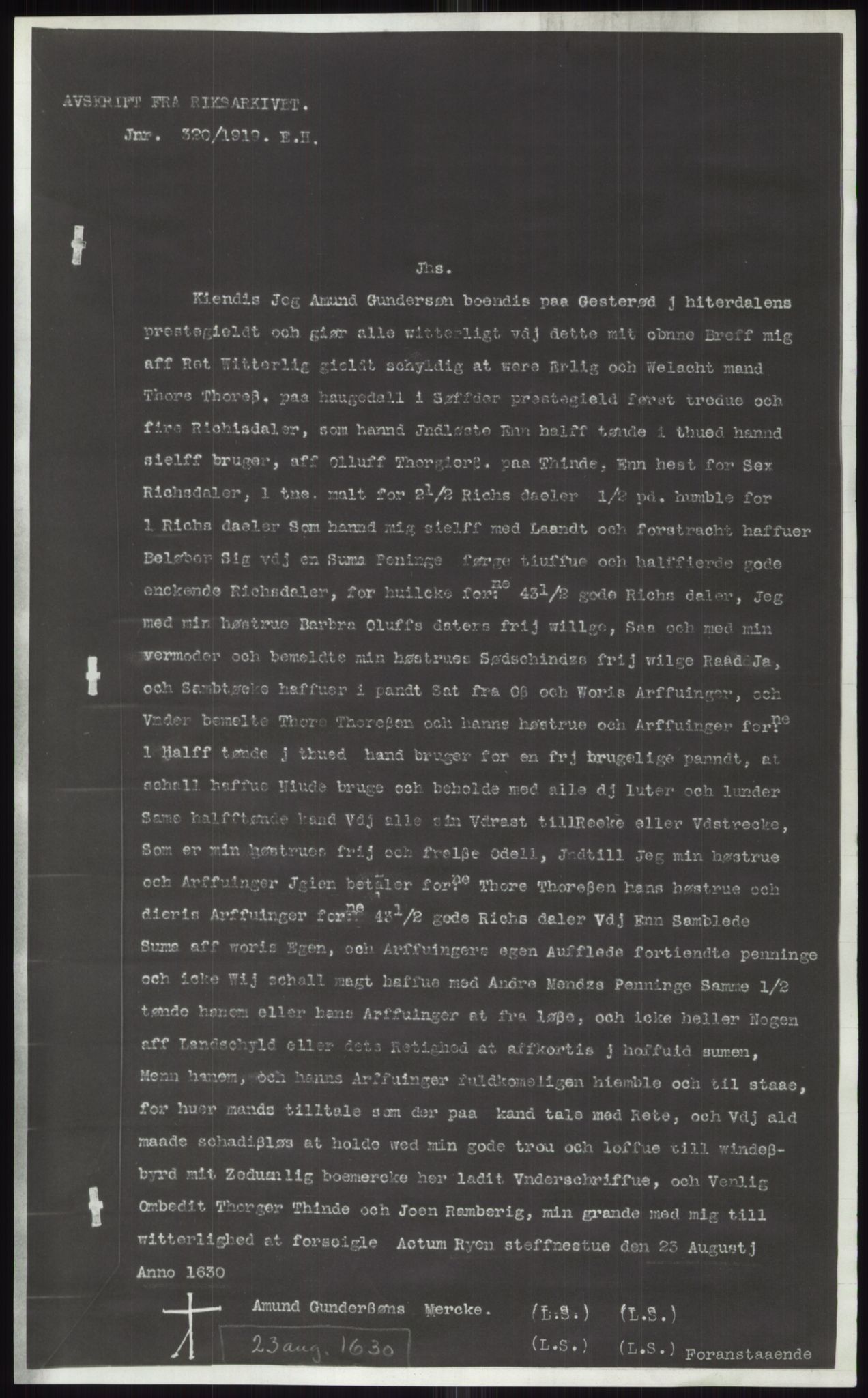 Samlinger til kildeutgivelse, Diplomavskriftsamlingen, AV/RA-EA-4053/H/Ha, p. 2252