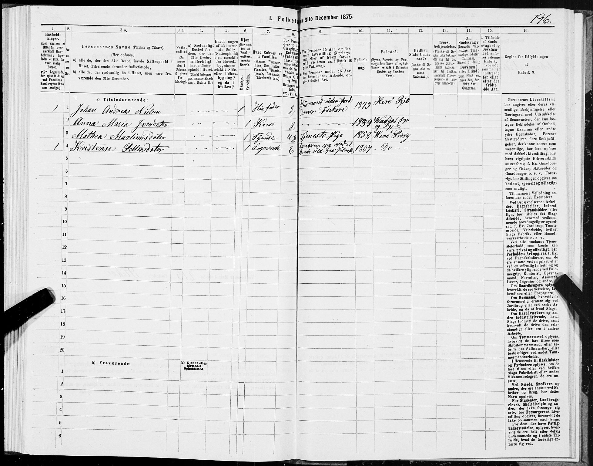 SAT, 1875 census for 1818P Herøy, 1875, p. 4196