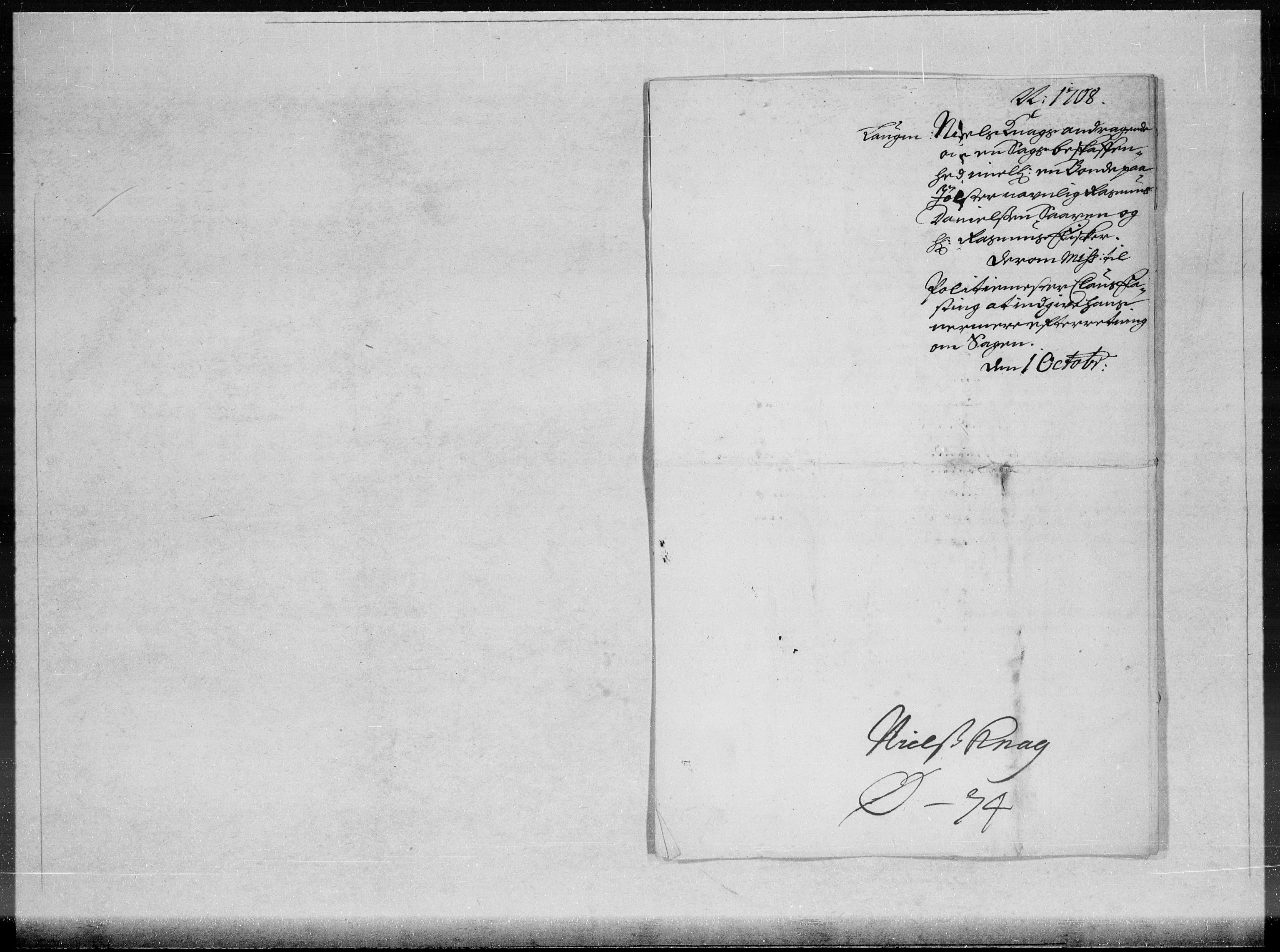 Danske Kanselli 1572-1799, RA/EA-3023/F/Fc/Fcc/Fcca/L0066: Norske innlegg 1572-1799, 1708, p. 147
