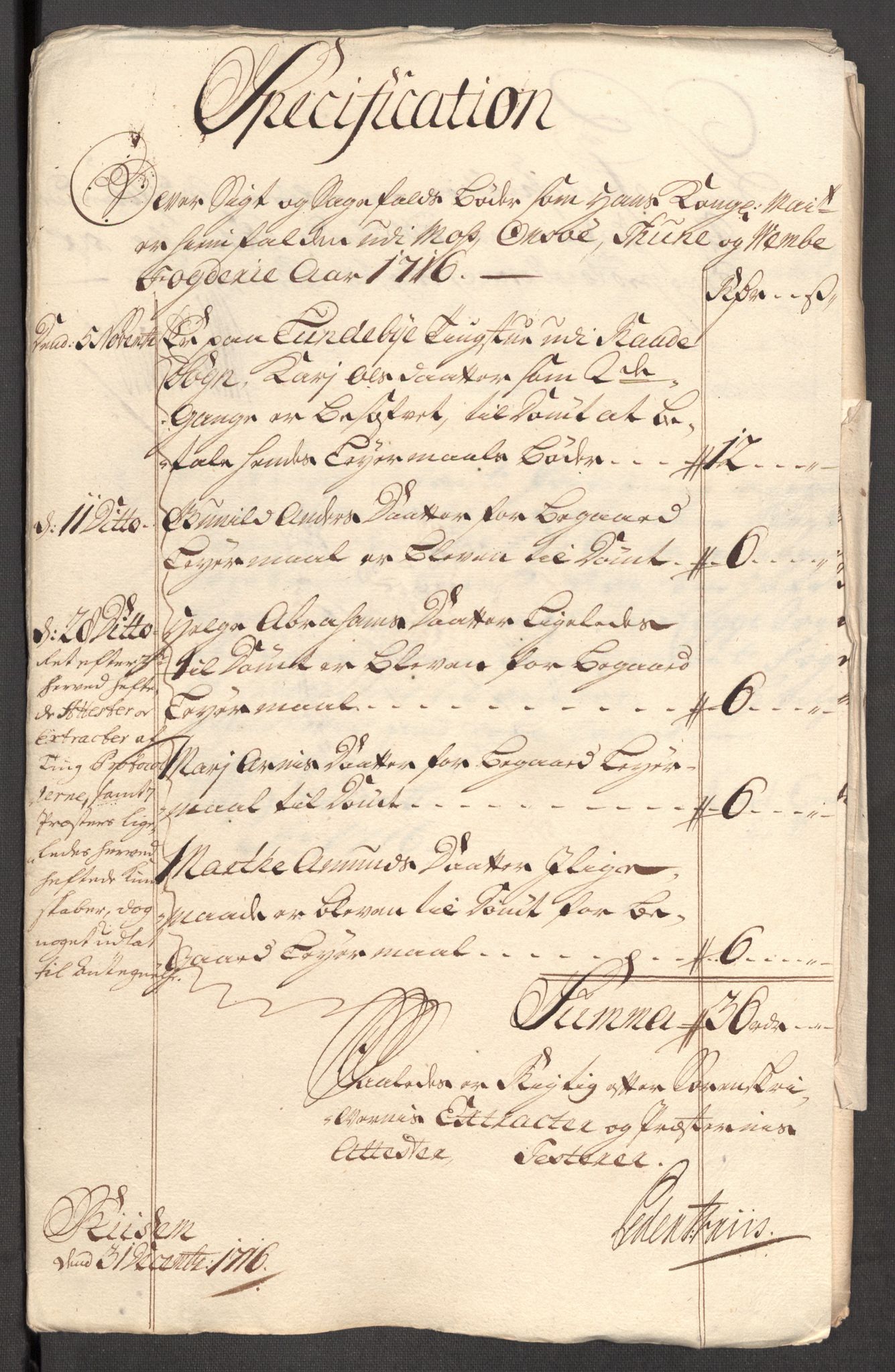Rentekammeret inntil 1814, Reviderte regnskaper, Fogderegnskap, AV/RA-EA-4092/R04/L0140: Fogderegnskap Moss, Onsøy, Tune, Veme og Åbygge, 1715-1716, p. 321