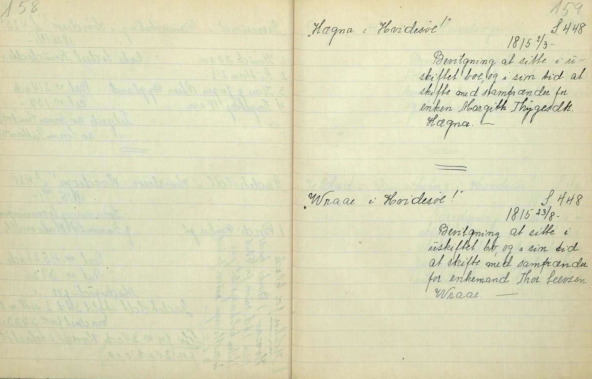 Rikard Berge, TEMU/TGM-A-1003/F/L0012/0016: 400-450 / 415 Kviteseid 1790-1822, skifte. R. Berge, 1918, p. 158-159