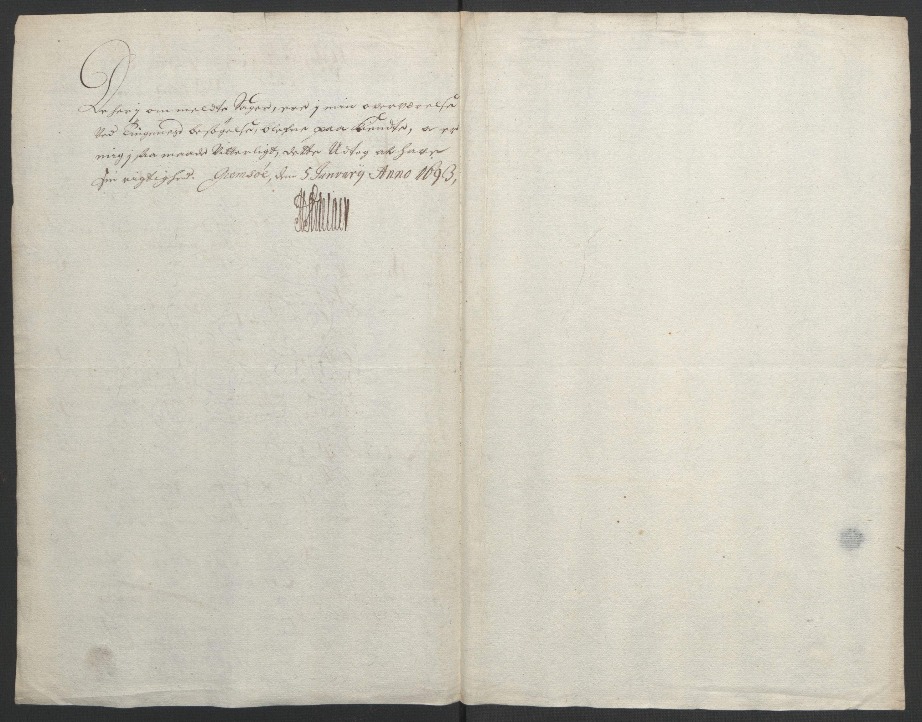 Rentekammeret inntil 1814, Reviderte regnskaper, Fogderegnskap, AV/RA-EA-4092/R35/L2090: Fogderegnskap Øvre og Nedre Telemark, 1692, p. 13