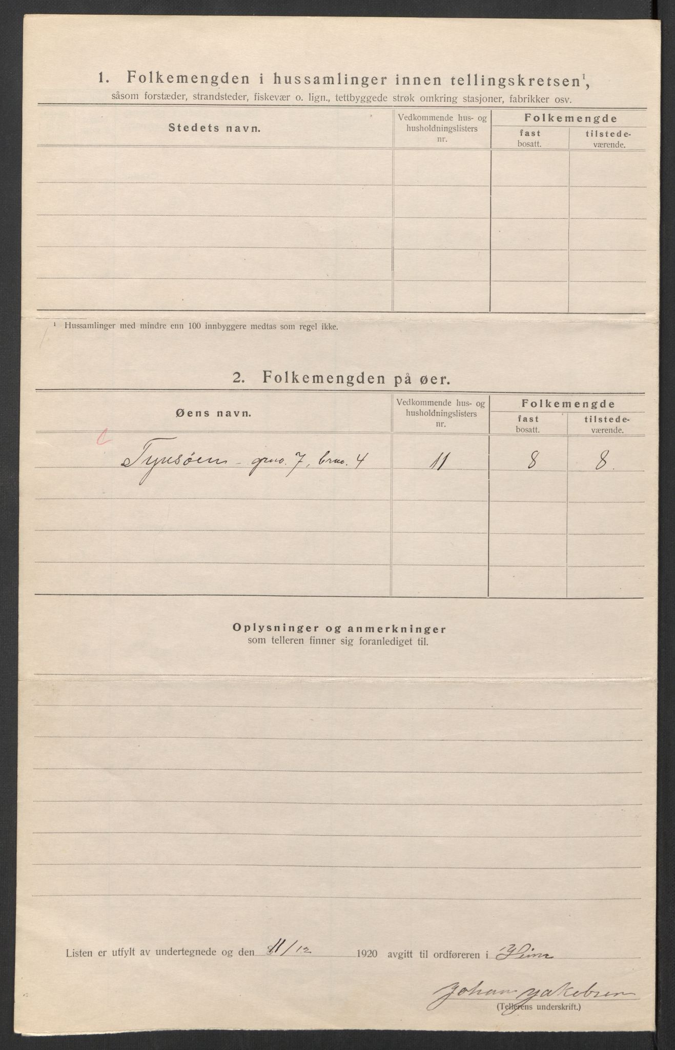 SAT, 1920 census for Heim, 1920, p. 15