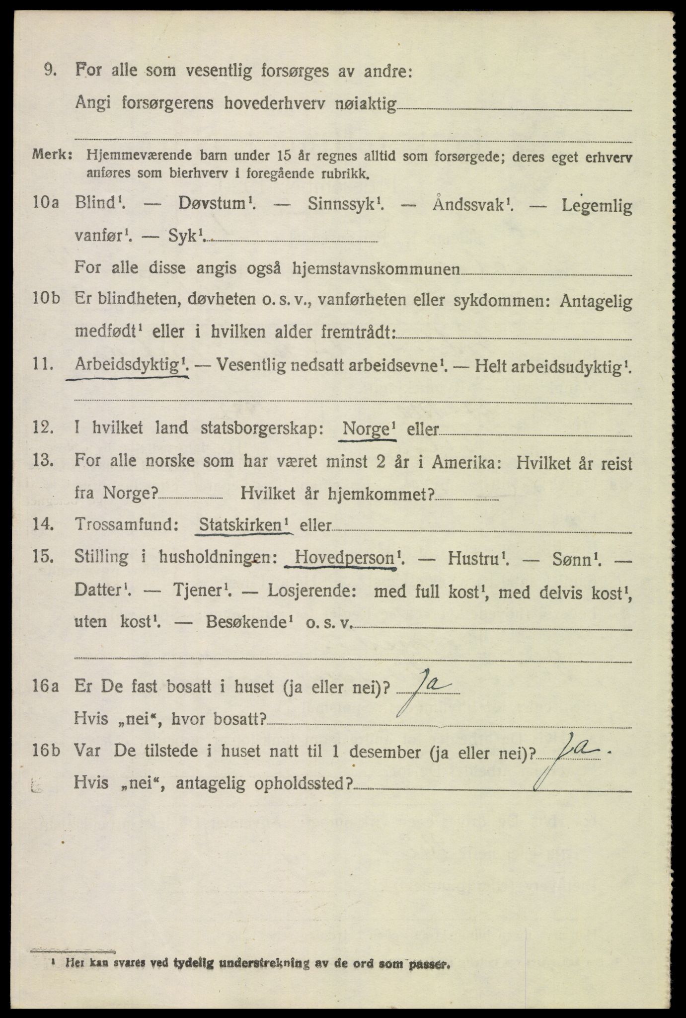 SAH, 1920 census for Tolga, 1920, p. 6238