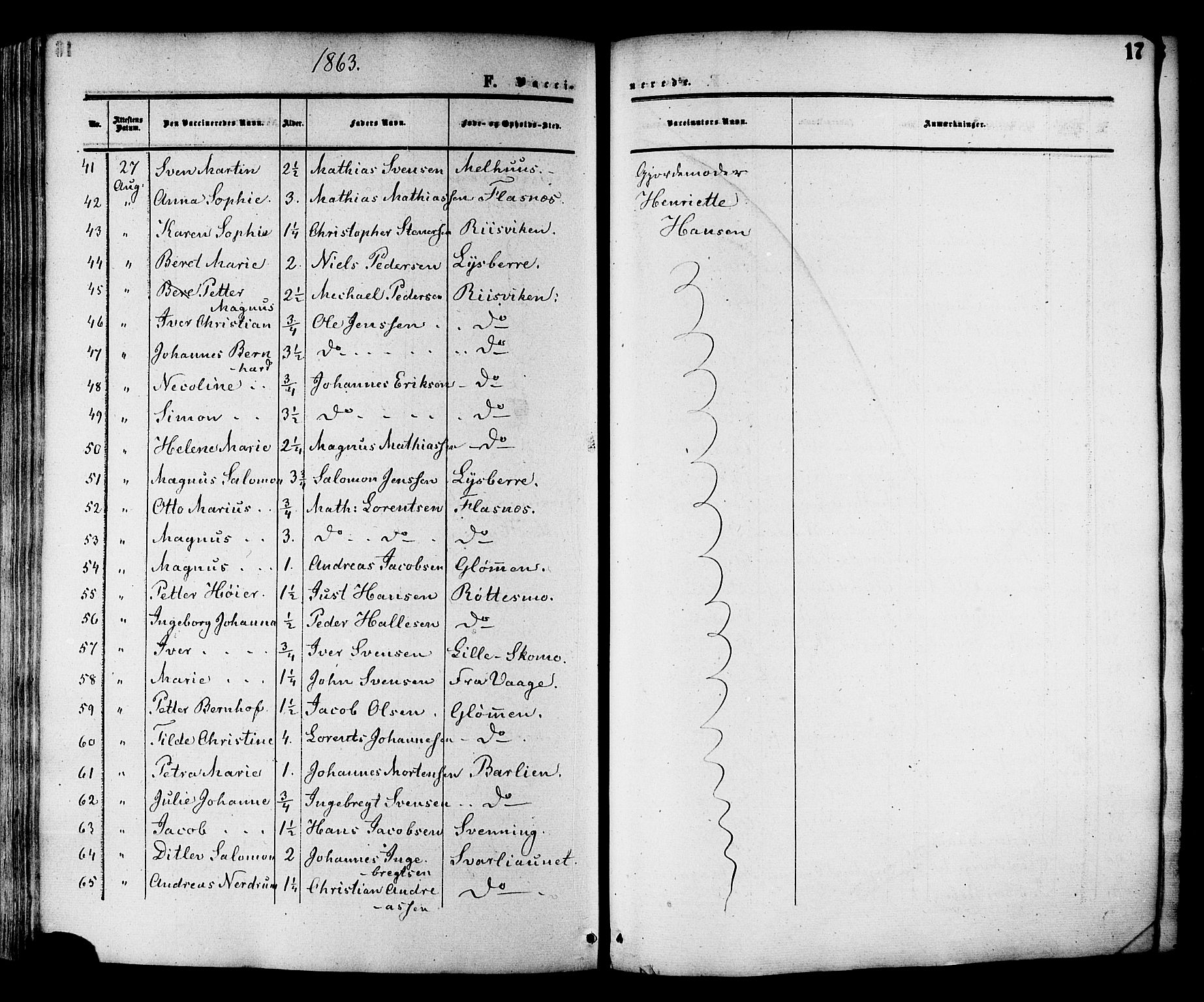 Ministerialprotokoller, klokkerbøker og fødselsregistre - Nord-Trøndelag, AV/SAT-A-1458/764/L0553: Parish register (official) no. 764A08, 1858-1880, p. 17