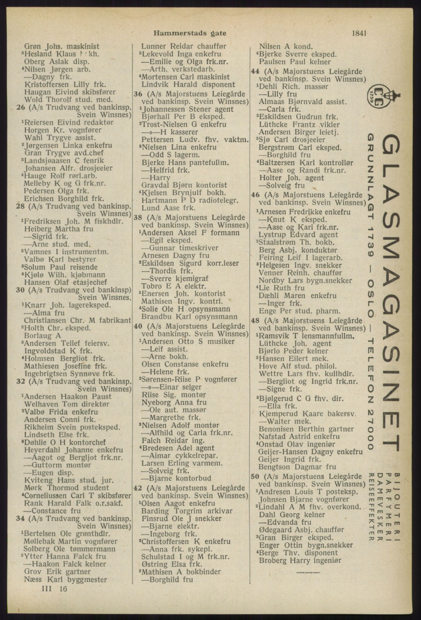 Kristiania/Oslo adressebok, PUBL/-, 1936, p. 1841