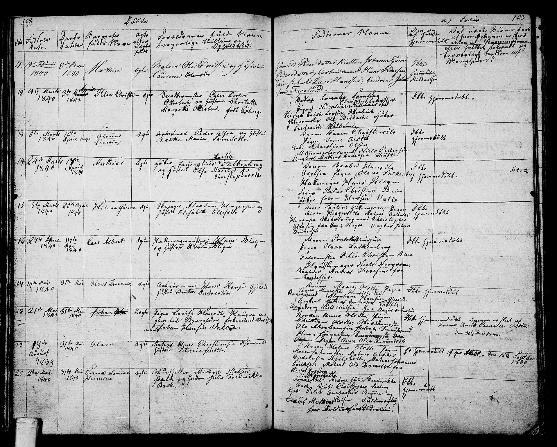 Tønsberg kirkebøker, AV/SAKO-A-330/G/Ga/L0002: Parish register (copy) no. 2, 1827-1854, p. 162-163