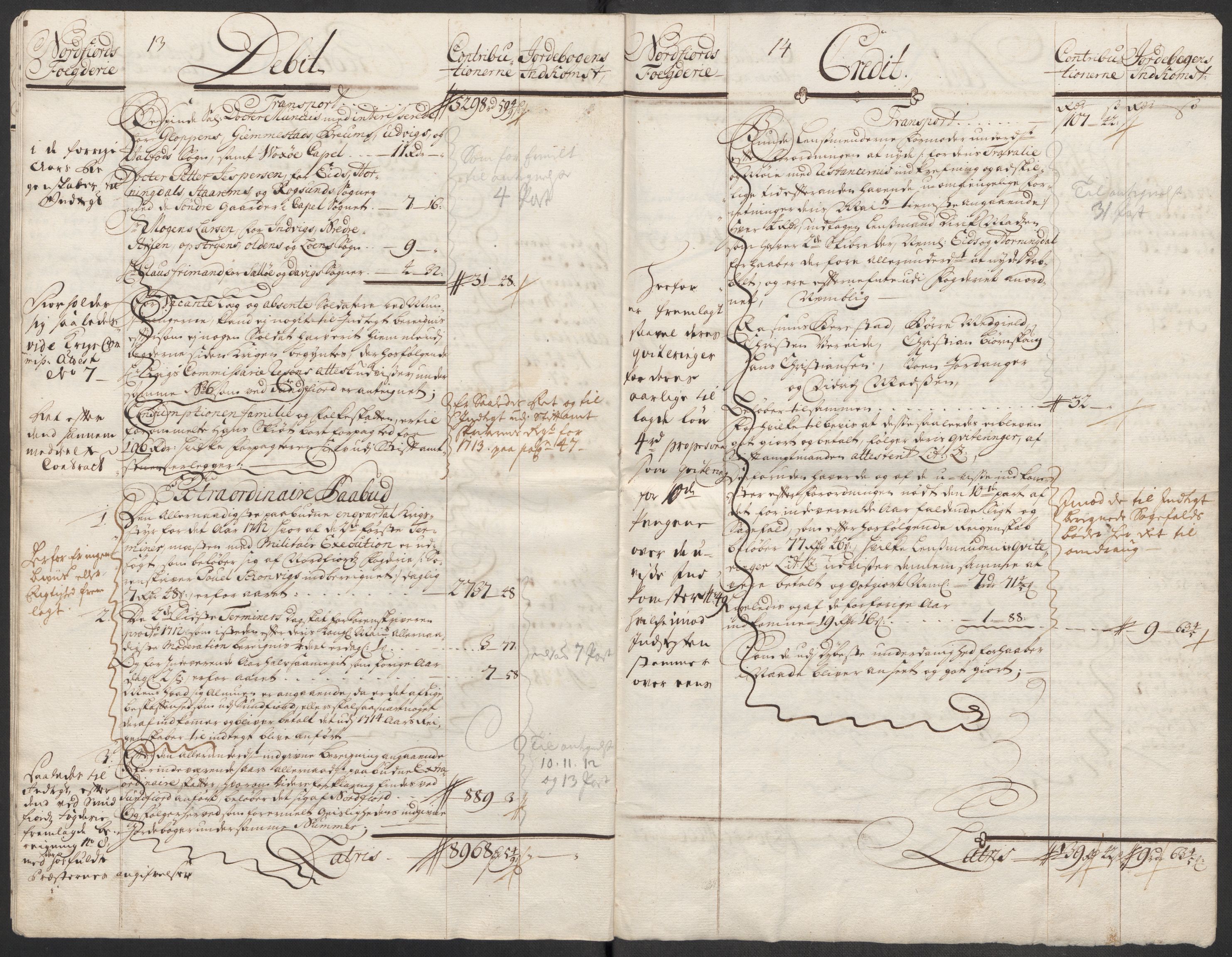 Rentekammeret inntil 1814, Reviderte regnskaper, Fogderegnskap, AV/RA-EA-4092/R53/L3437: Fogderegnskap Sunn- og Nordfjord, 1713, p. 11