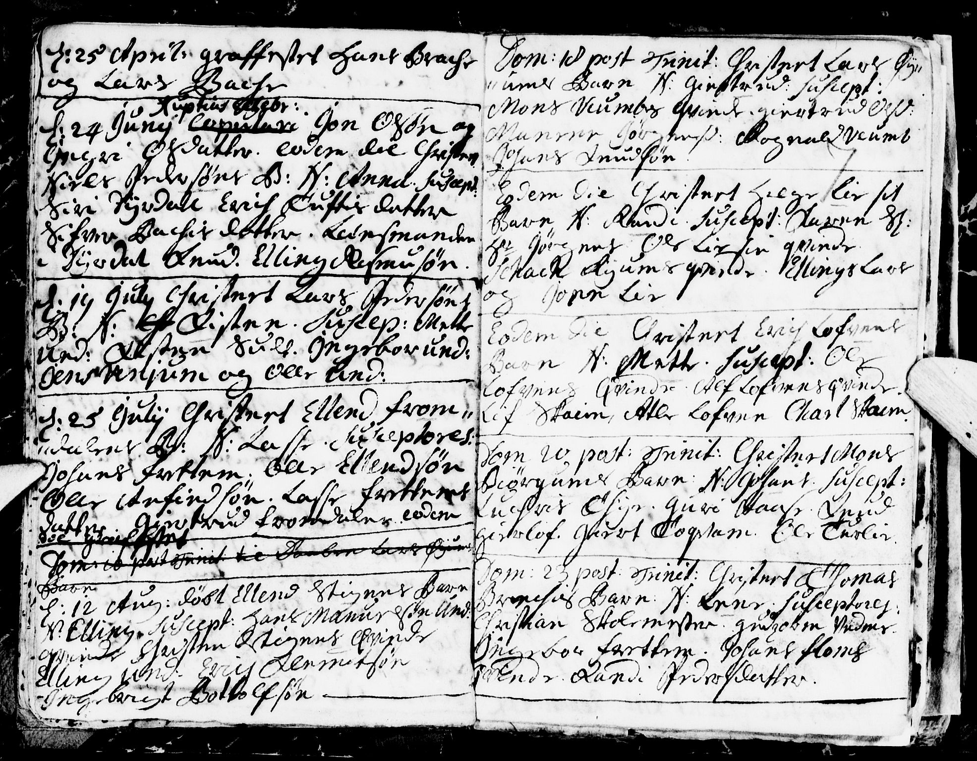 Aurland sokneprestembete, SAB/A-99937/H/Ha/Haa/L0001: Parish register (official) no. A 1, 1716-1734, p. 7