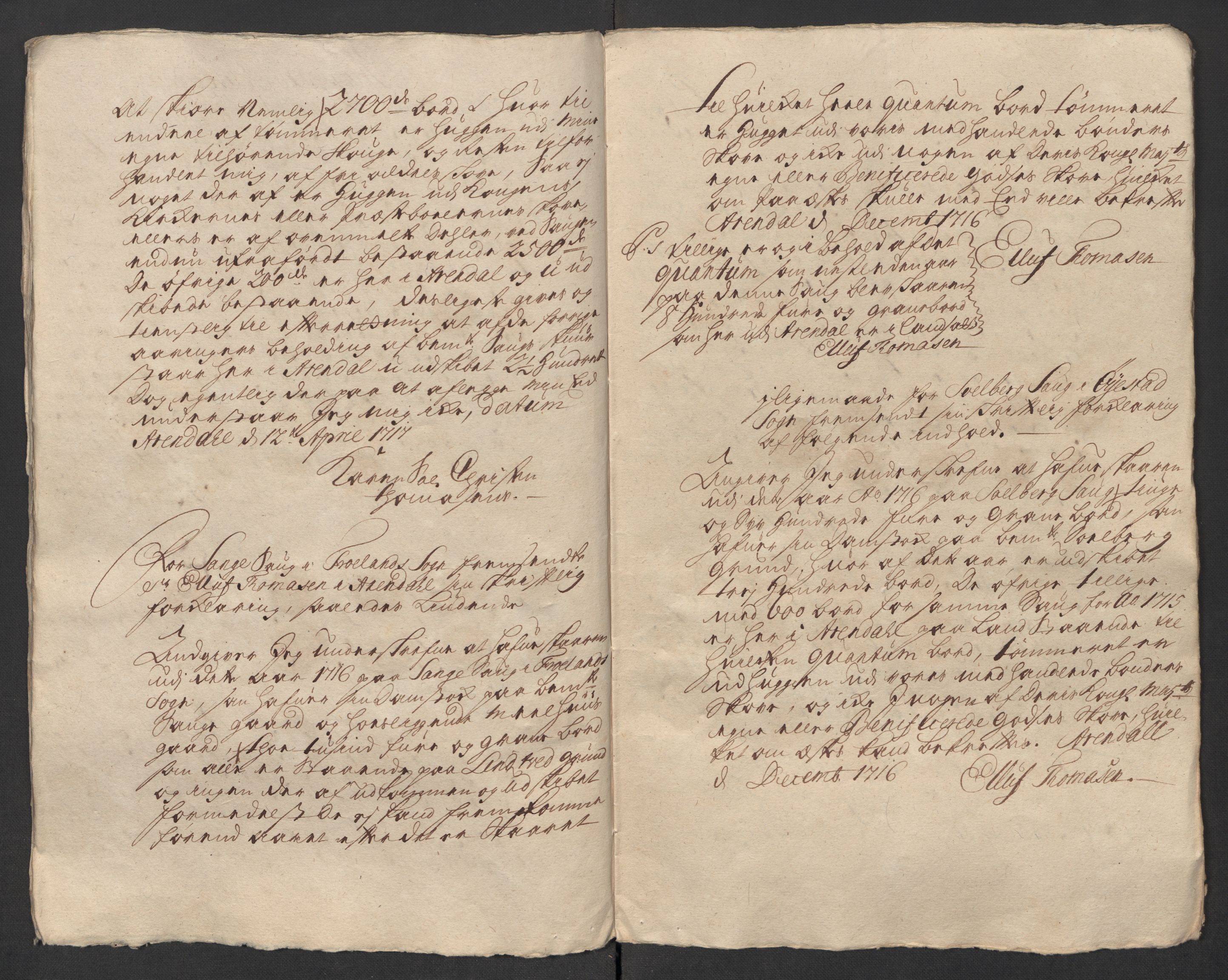 Rentekammeret inntil 1814, Reviderte regnskaper, Fogderegnskap, AV/RA-EA-4092/R39/L2325: Fogderegnskap Nedenes, 1716, p. 136