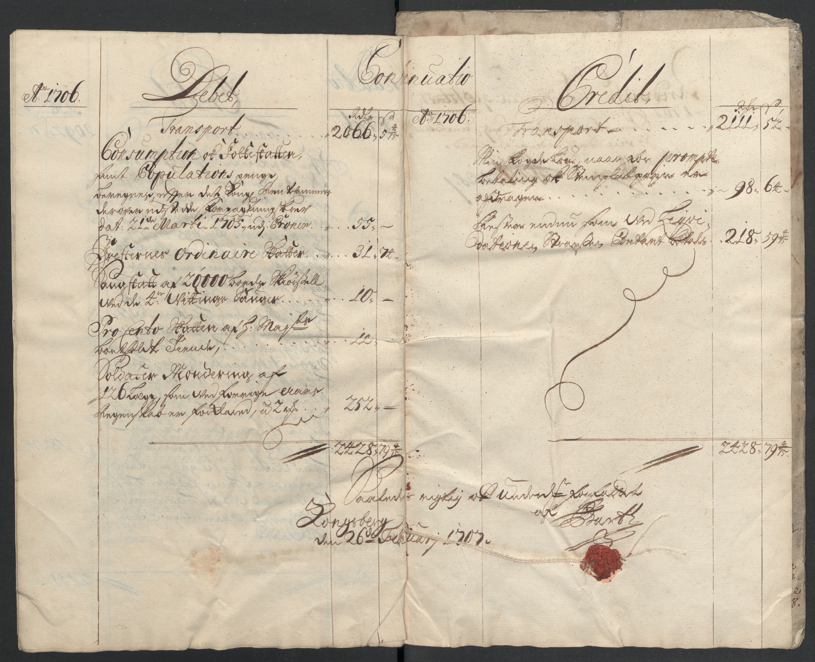 Rentekammeret inntil 1814, Reviderte regnskaper, Fogderegnskap, AV/RA-EA-4092/R24/L1583: Fogderegnskap Numedal og Sandsvær, 1705-1706, p. 214