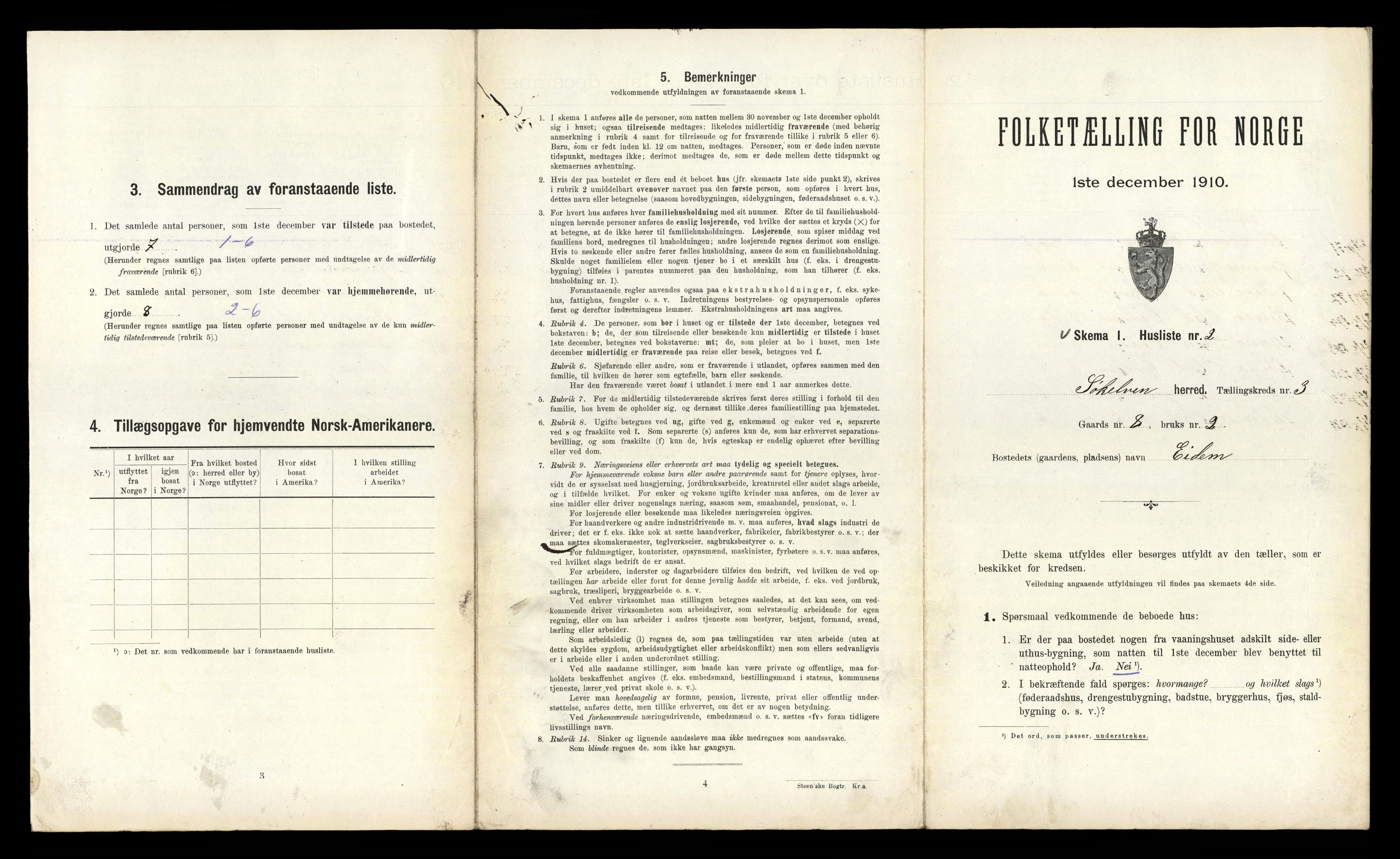 RA, 1910 census for Sykkylven, 1910, p. 191