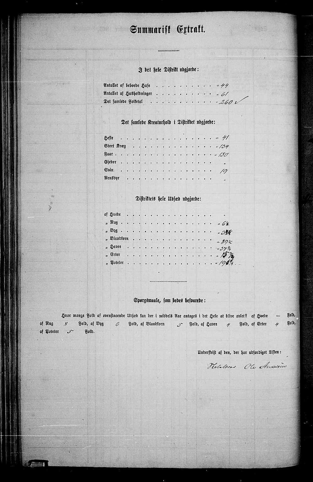 RA, 1865 census for Vestre Toten, 1865, p. 220