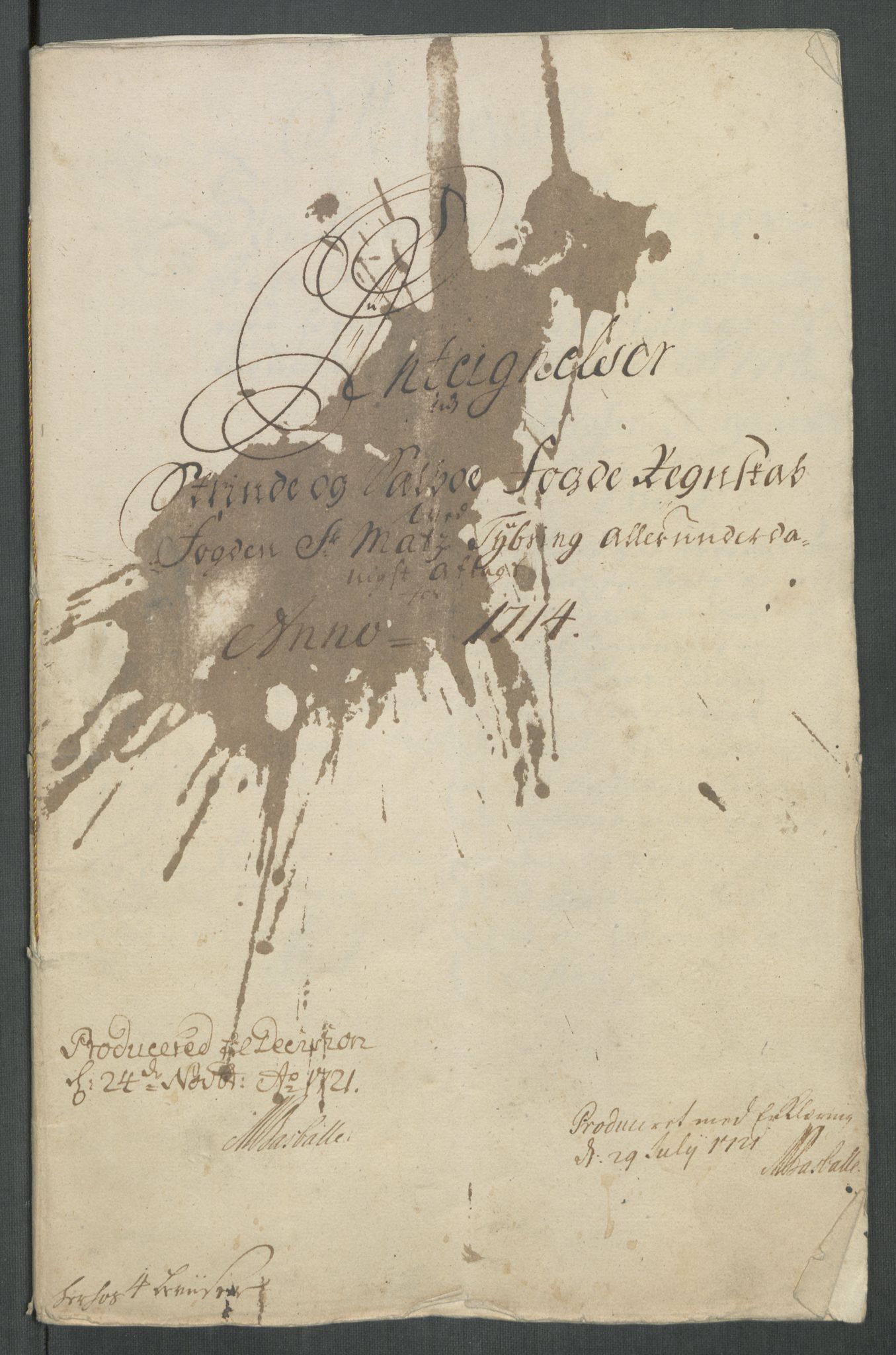 Rentekammeret inntil 1814, Reviderte regnskaper, Fogderegnskap, AV/RA-EA-4092/R61/L4114: Fogderegnskap Strinda og Selbu, 1714, p. 234