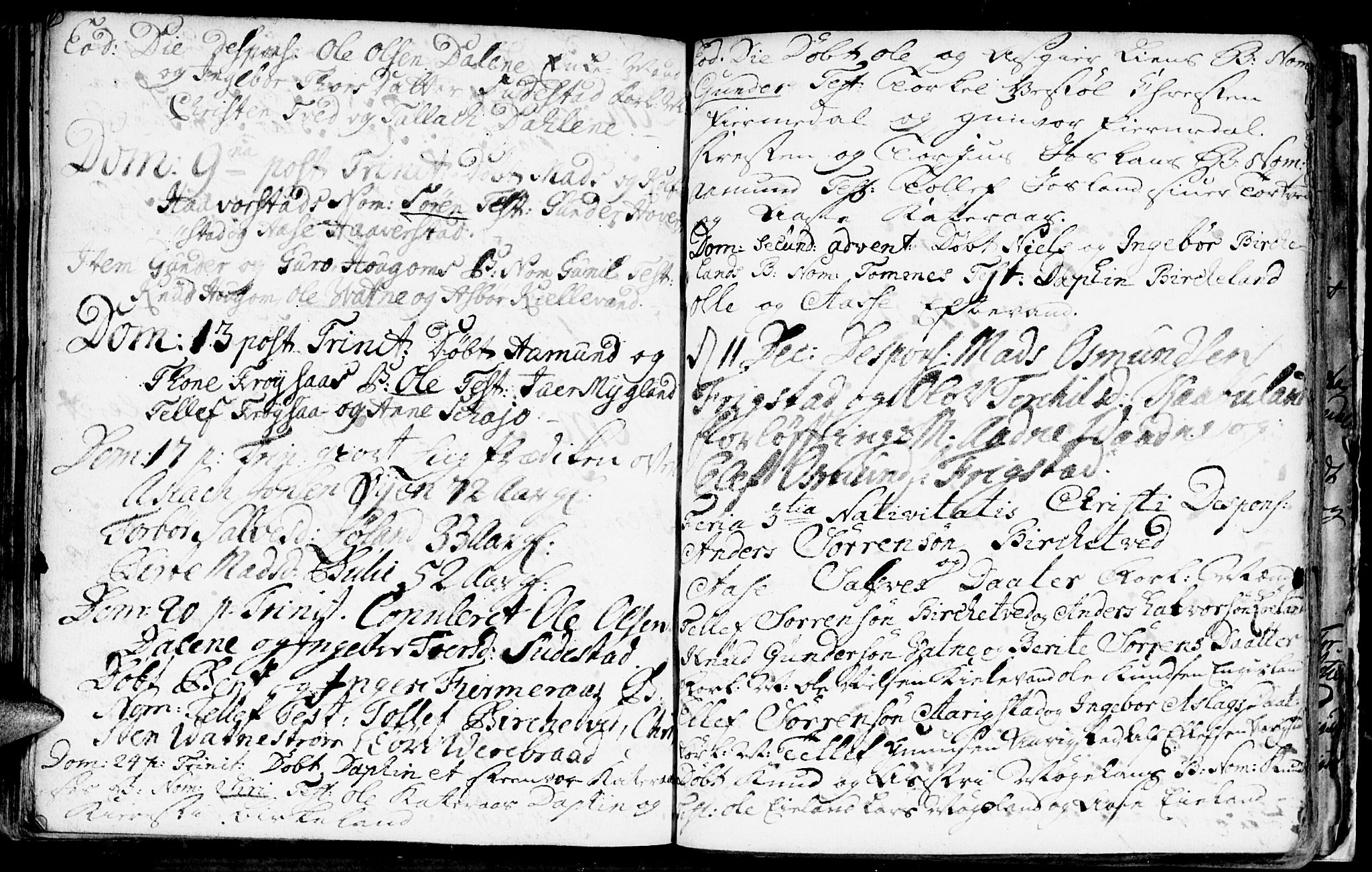 Evje sokneprestkontor, AV/SAK-1111-0008/F/Fa/Fac/L0001: Parish register (official) no. A 1, 1705-1764, p. 269-270