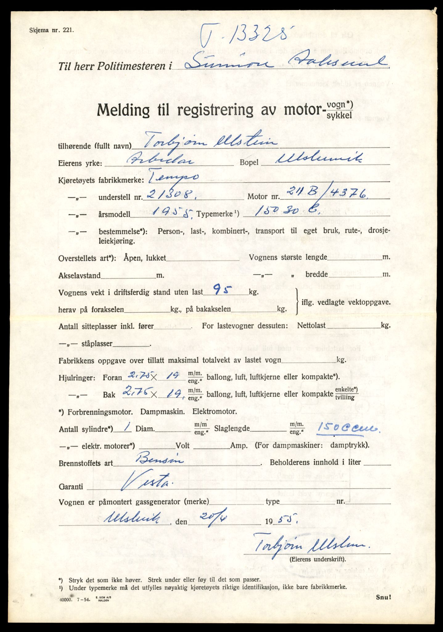 Møre og Romsdal vegkontor - Ålesund trafikkstasjon, AV/SAT-A-4099/F/Fe/L0038: Registreringskort for kjøretøy T 13180 - T 13360, 1927-1998, p. 2483