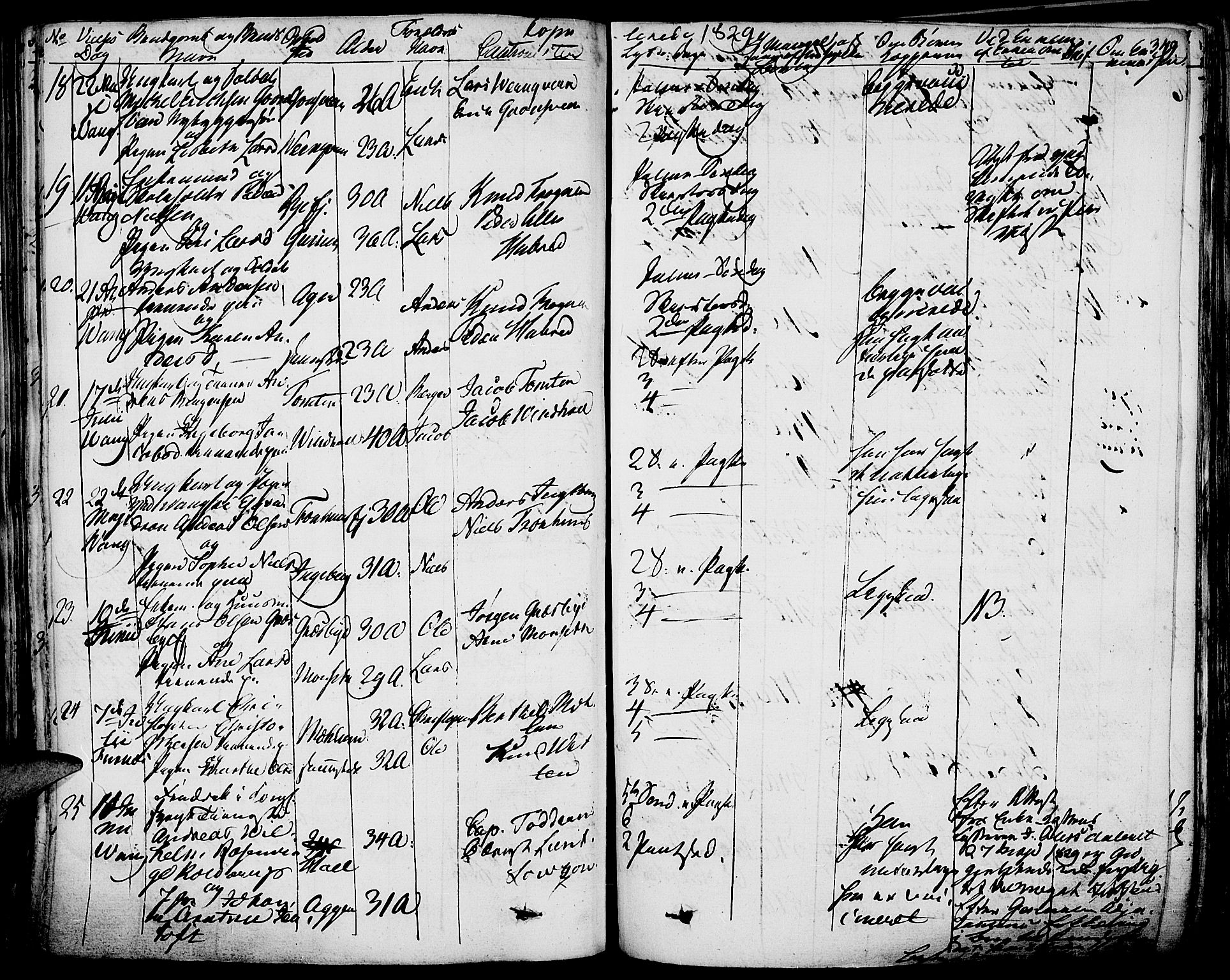 Vang prestekontor, Hedmark, AV/SAH-PREST-008/H/Ha/Haa/L0009: Parish register (official) no. 9, 1826-1841, p. 349