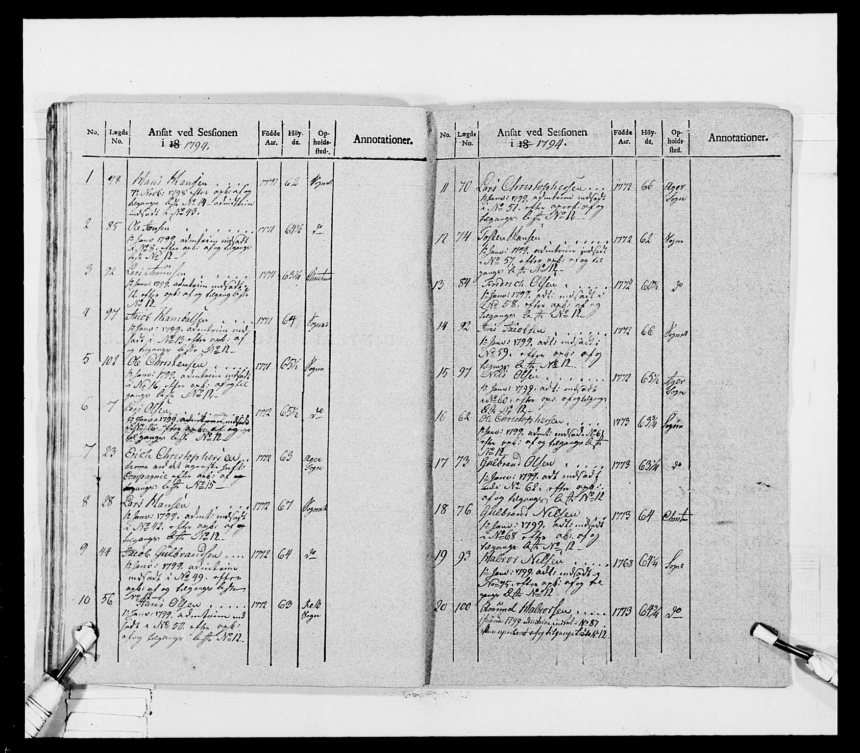 Generalitets- og kommissariatskollegiet, Det kongelige norske kommissariatskollegium, AV/RA-EA-5420/E/Eh/L0031b: Nordafjelske gevorbne infanteriregiment, 1802, p. 409