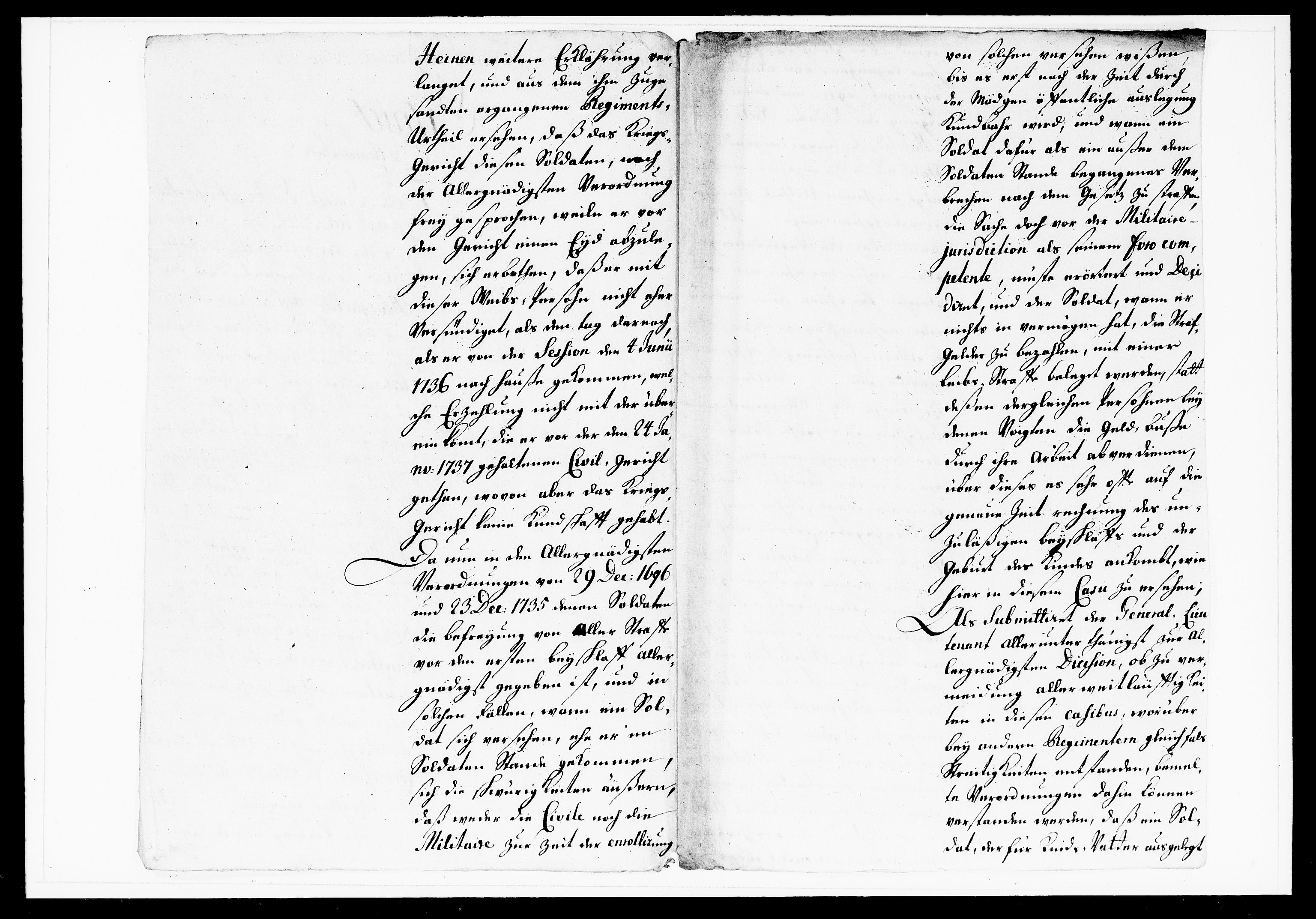 Krigskollegiet, Krigskancelliet, DRA/A-0006/-/1143-1150: Refererede sager, 1738, p. 31
