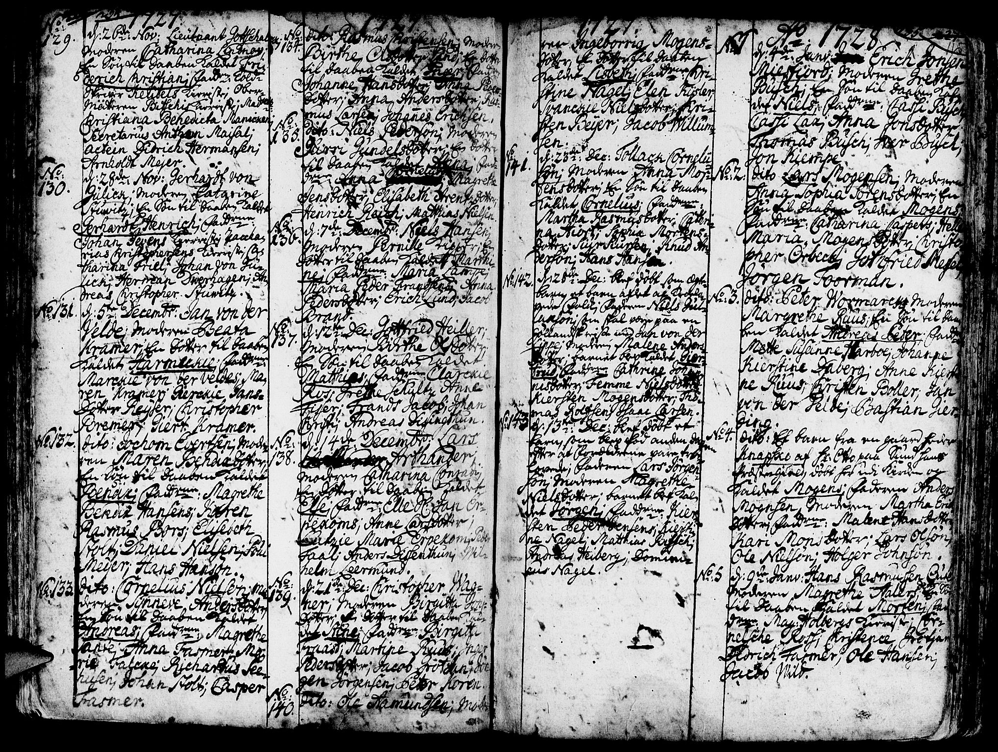 Nykirken Sokneprestembete, AV/SAB-A-77101/H/Haa/L0003: Parish register (official) no. A 3, 1717-1764, p. 115