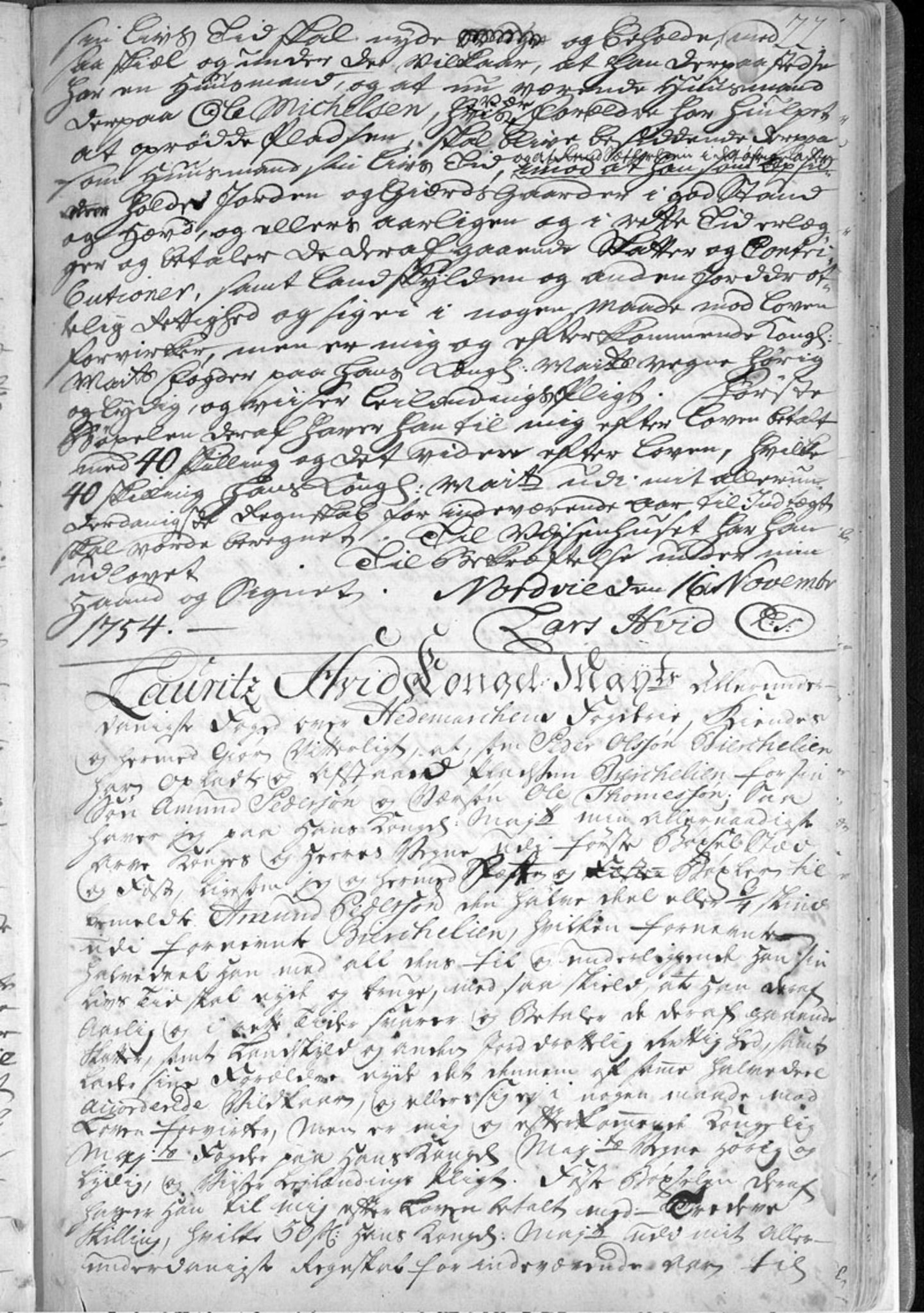 Hedemarken fogderi, AV/SAH-FOGDH-001/F/Fb/Fba/L0001: Bygselprotokoll, 1711-1797, p. 22a