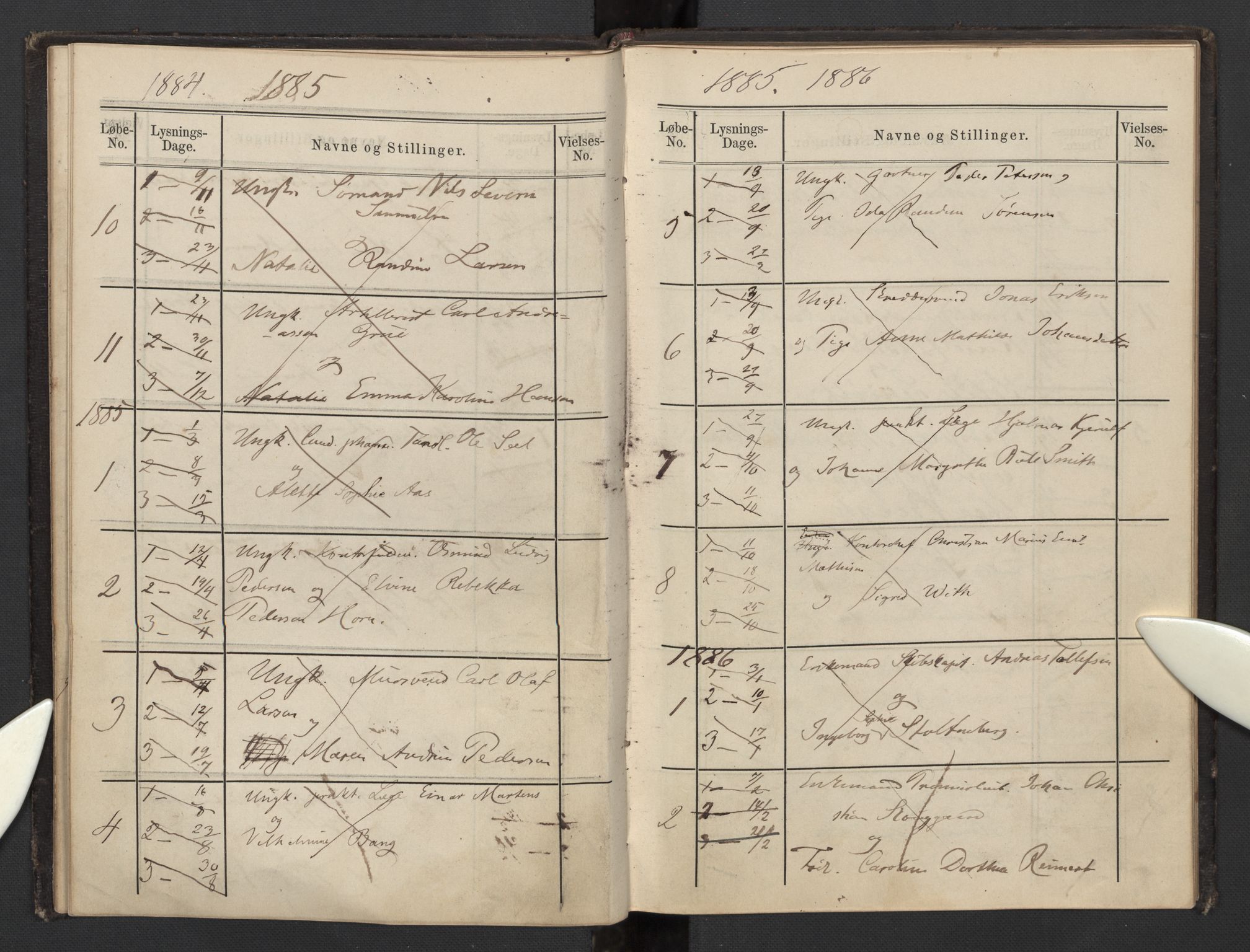 Garnisonsmenigheten Kirkebøker, AV/SAO-A-10846/H/Hb/L0002: Banns register no. II 2, 1879-1902