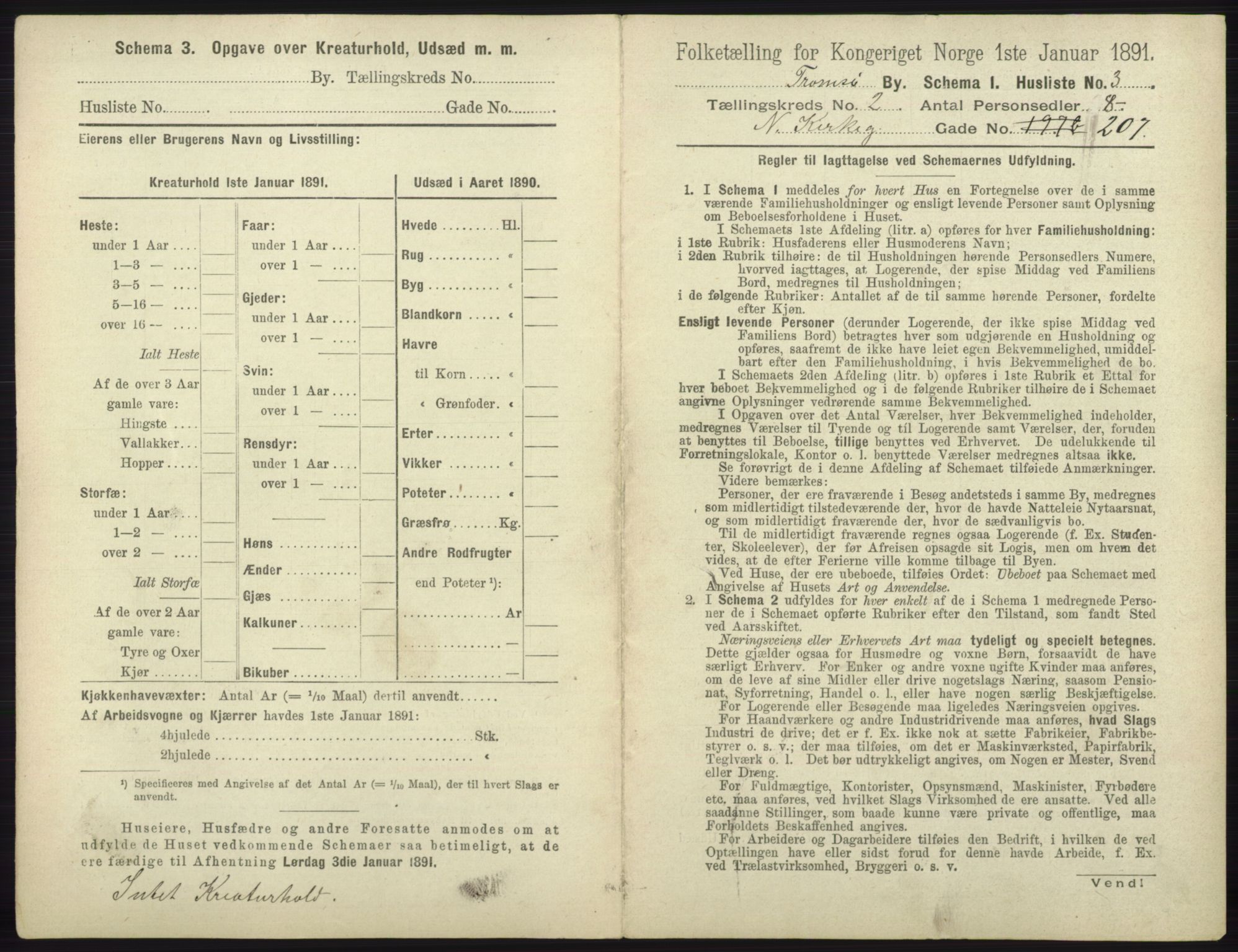 RA, 1891 census for 1902 Tromsø, 1891, p. 1585